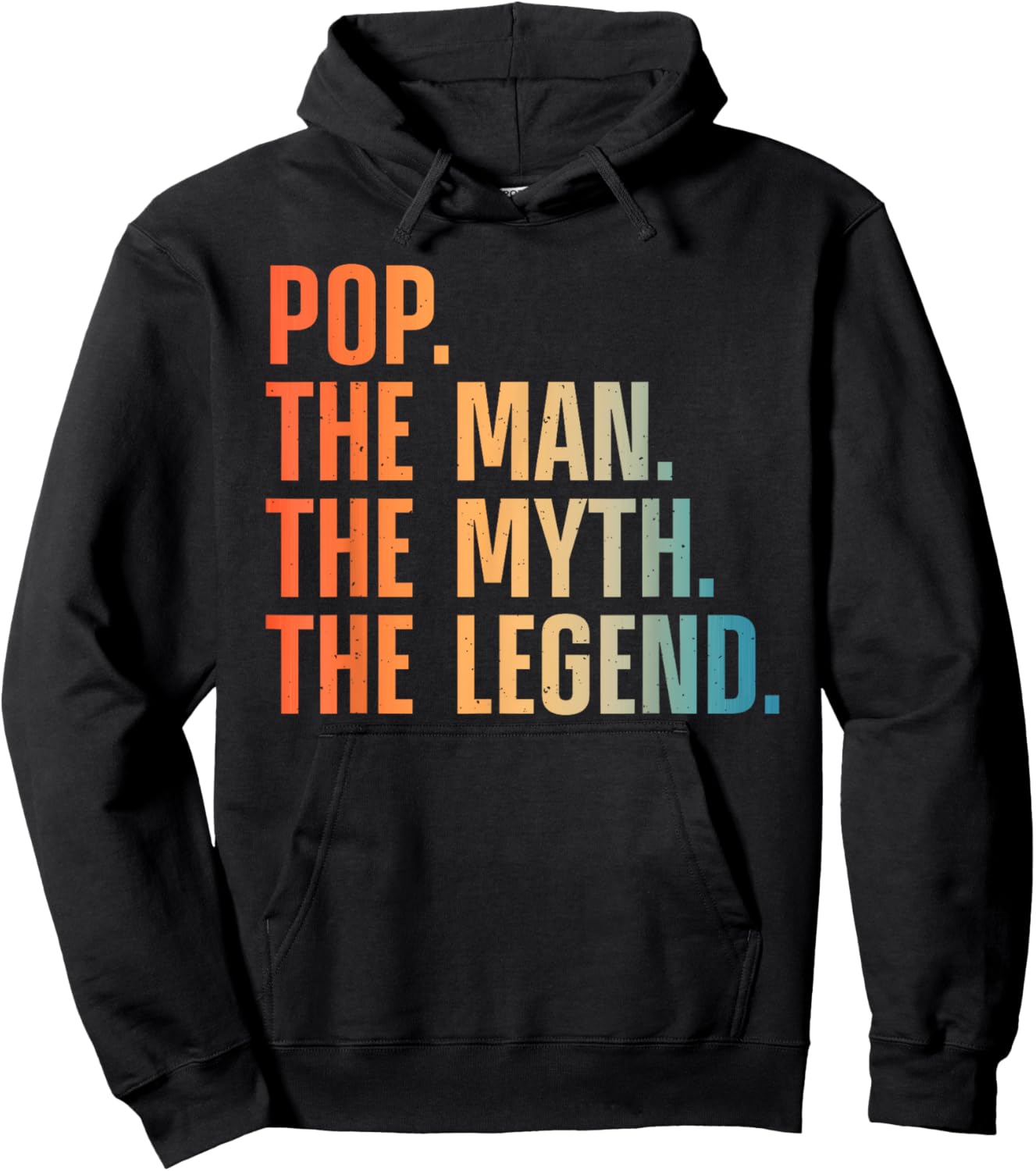 Funny Pop Design For Grandpa Grandfather From Grandkids Pop Hoodie - Hoodie | Black