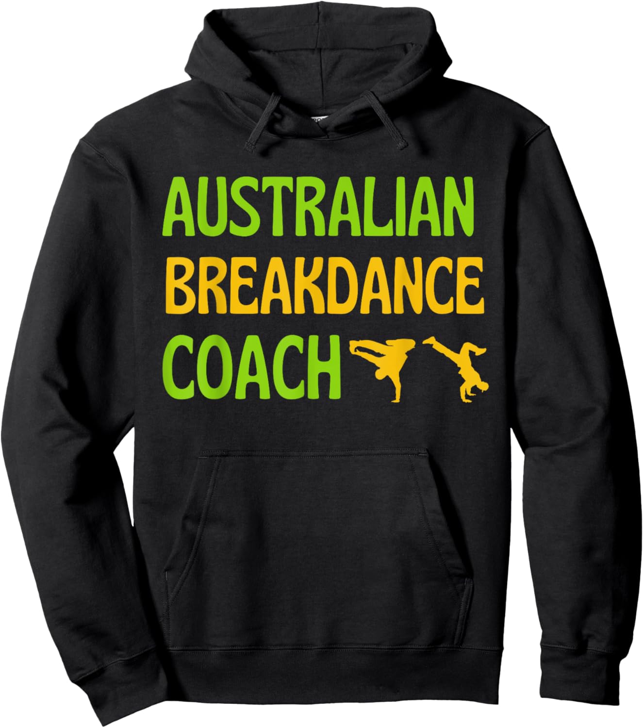 Breakdancing Cute Australian Breakdancing Costume Coach Hoodie - Hoodie | Black