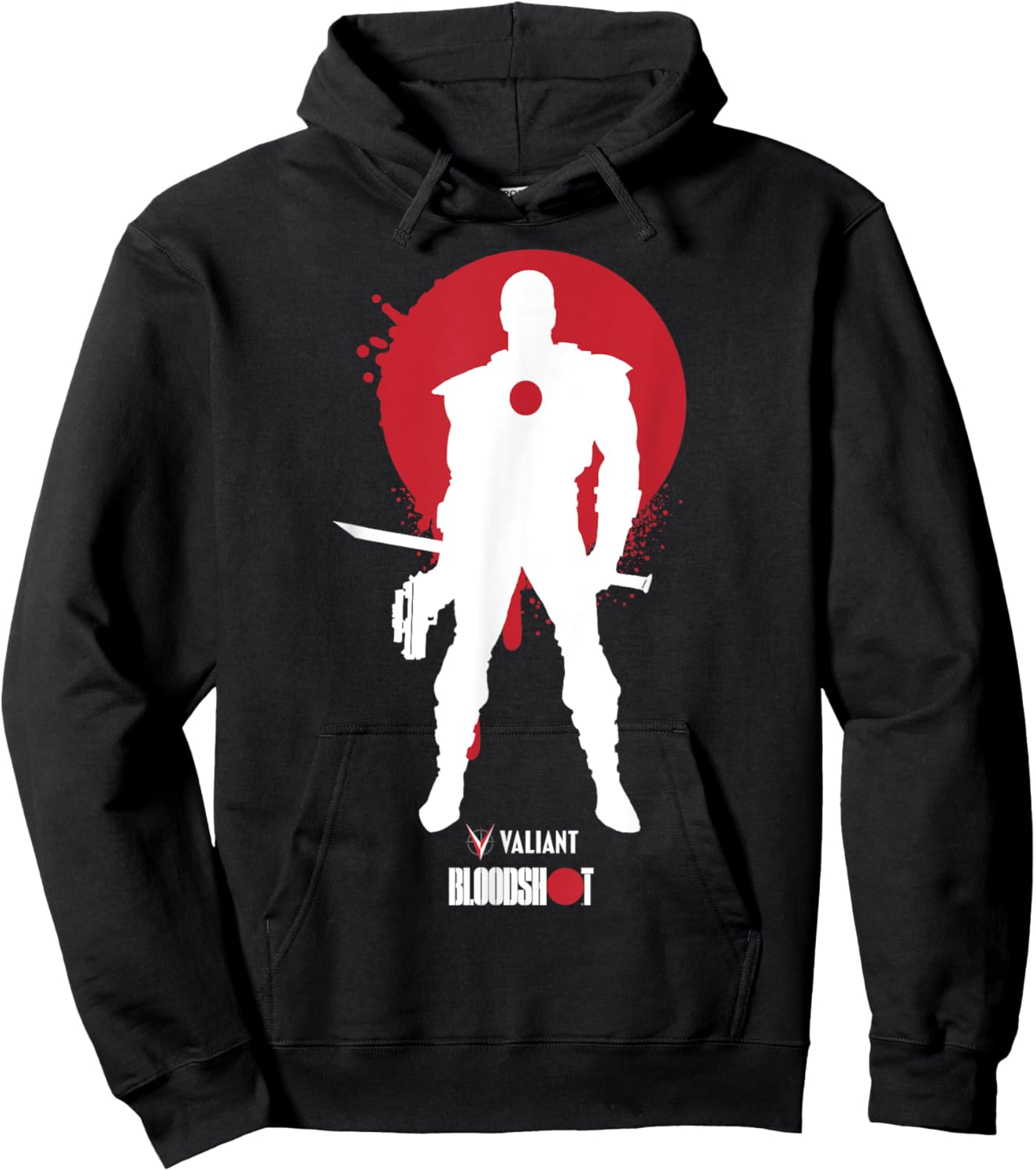 Valiant - Designs Bloodshot, a Digital Soldier Hoodie - Hoodie | Black