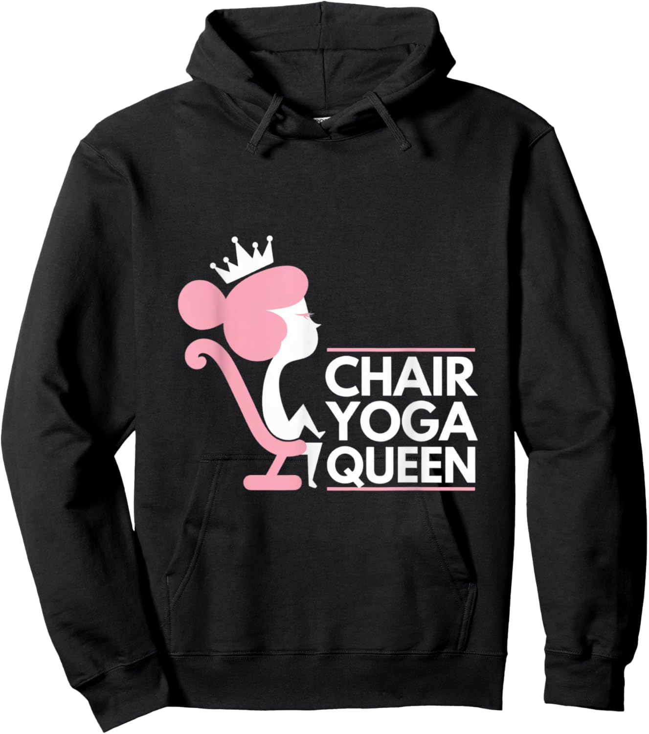 Chair Yoga Queen I Love Chair Yoga Hoodie - Hoodie | Black