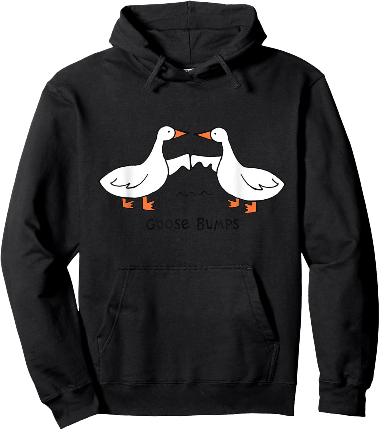 Goose Bumps Life Is Goose Funny Goose Geese Fist Bump Hoodie - Hoodie | Black