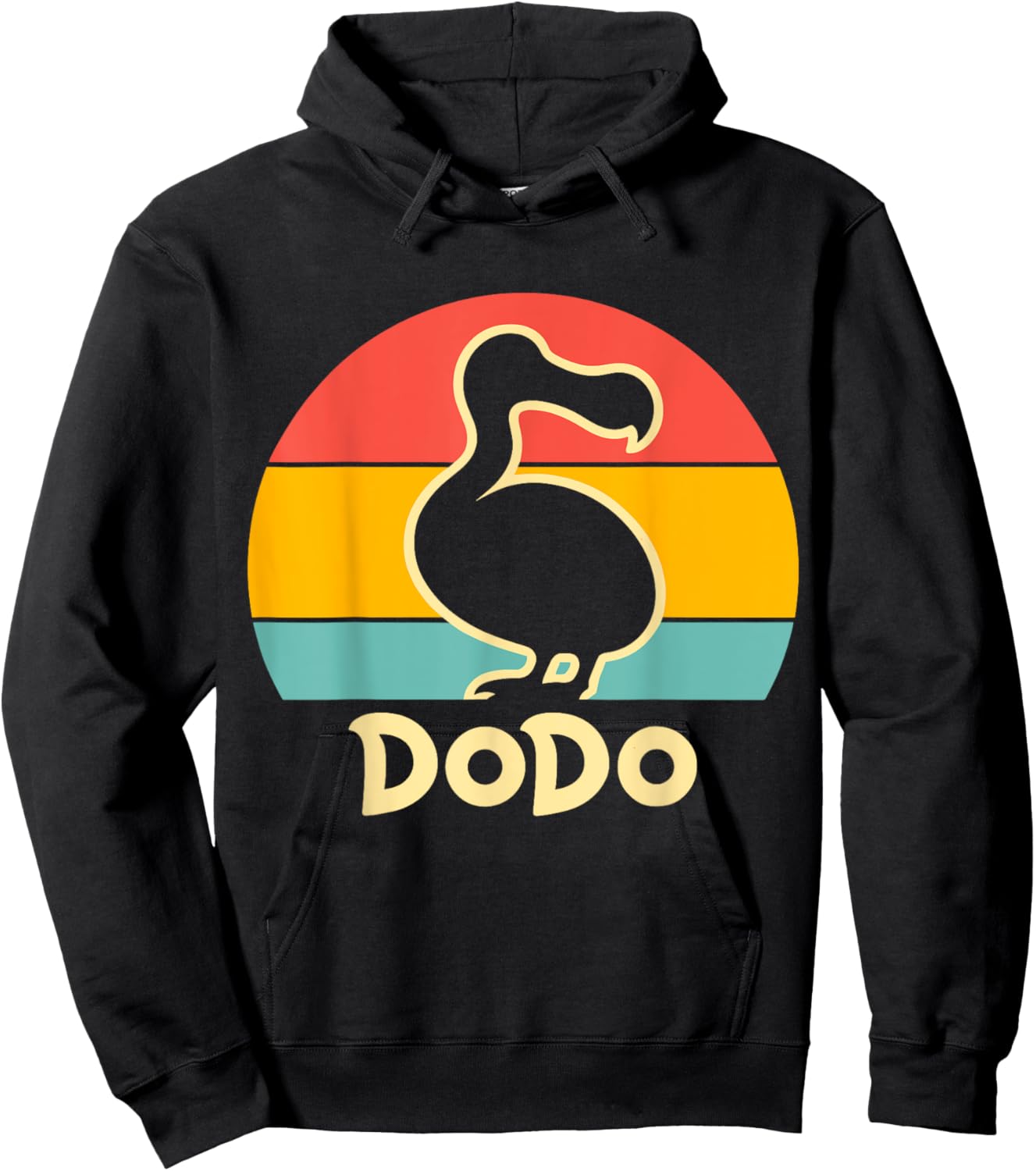 Retro Dodo Bird Animal Hoodie - Hoodie | Black