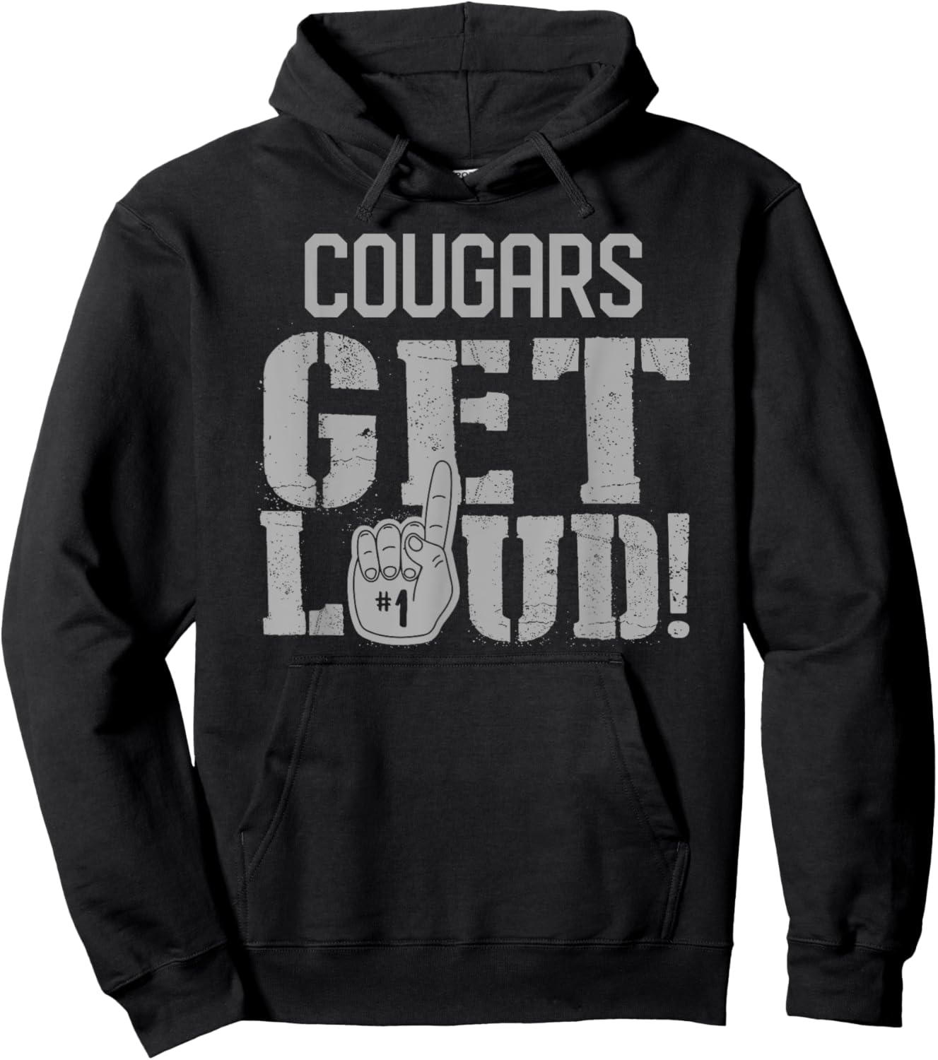 Kirby Cougars Get Loud! HS Hoodie - Hoodie | Black
