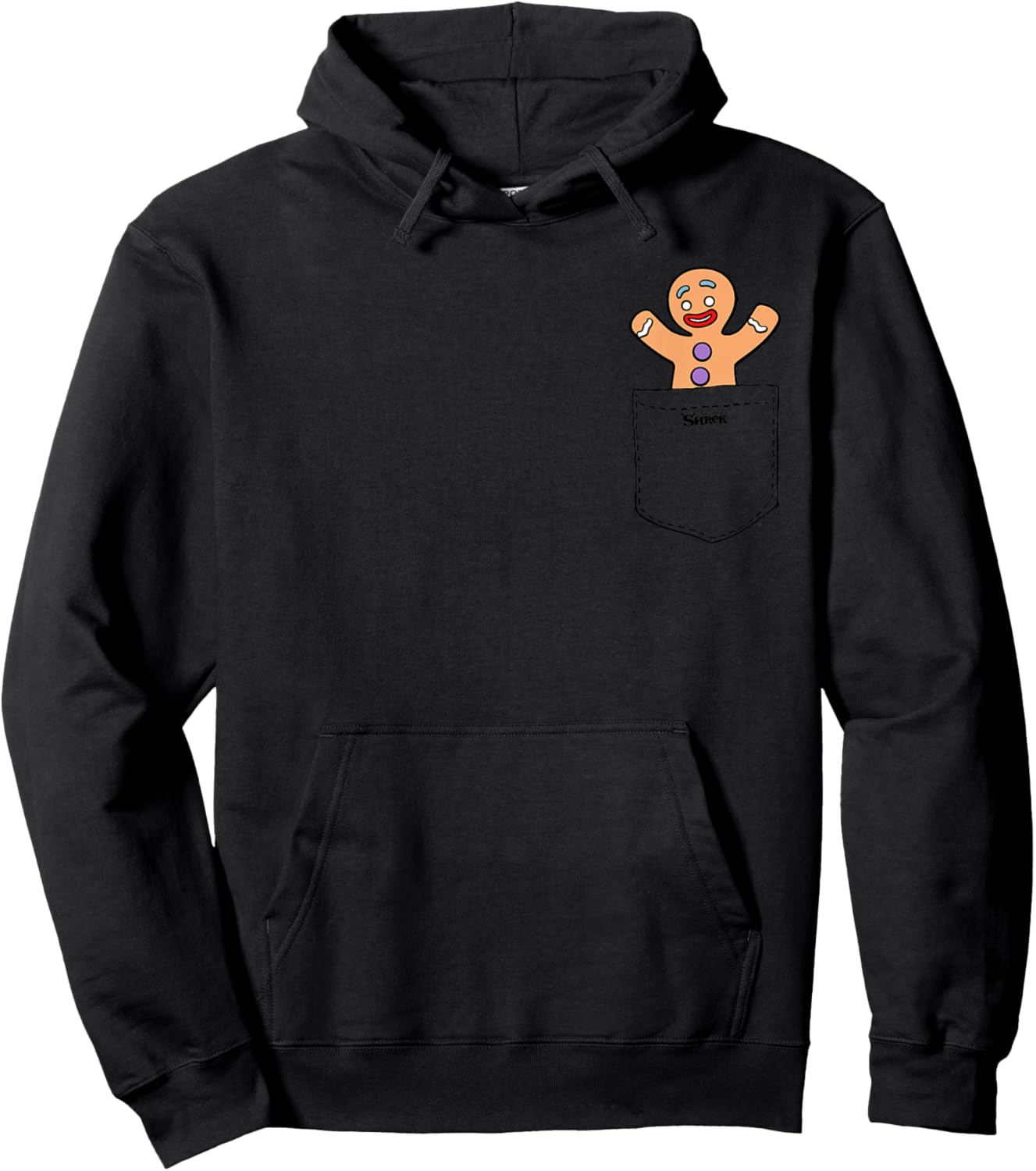 Shrek Gingy Pocket Hit Hoodie - Hoodie | Black