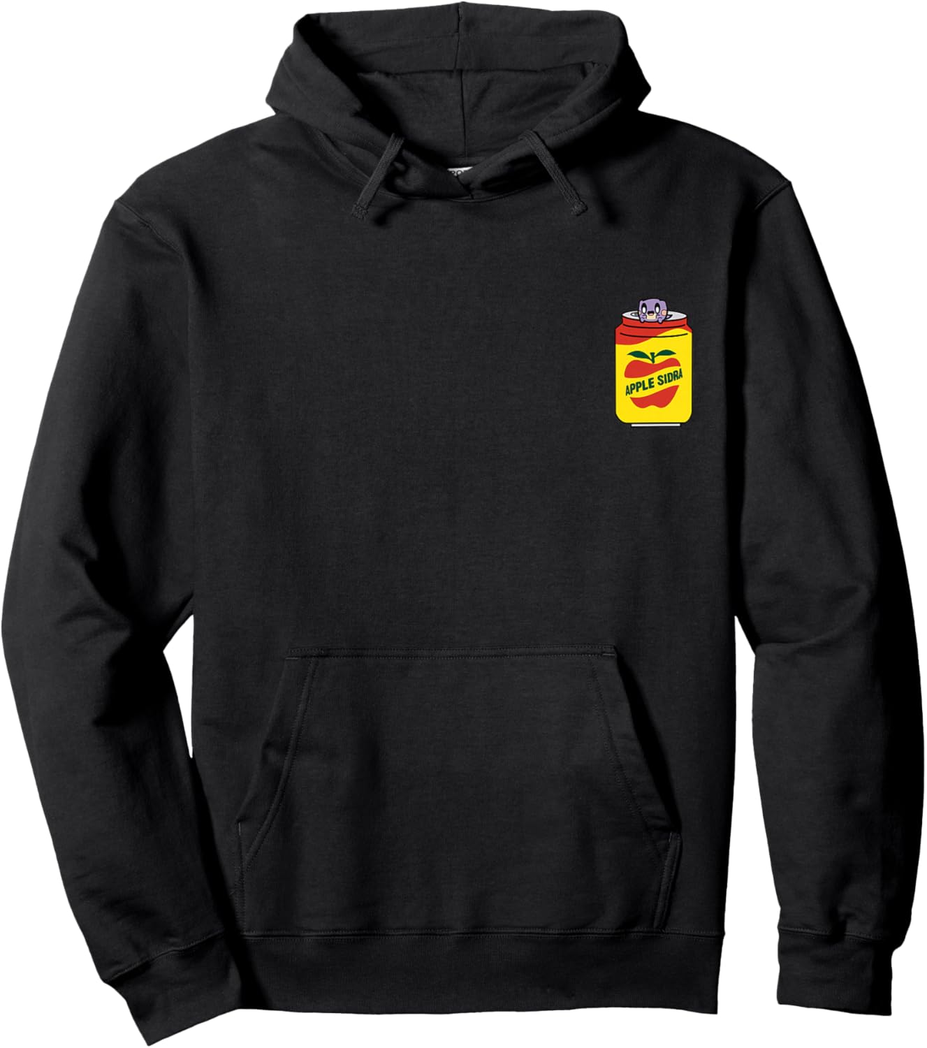 Cute Purple Dinobean Apple Soda Sidra Taiwan Pop drink Hoodie - Hoodie | Black