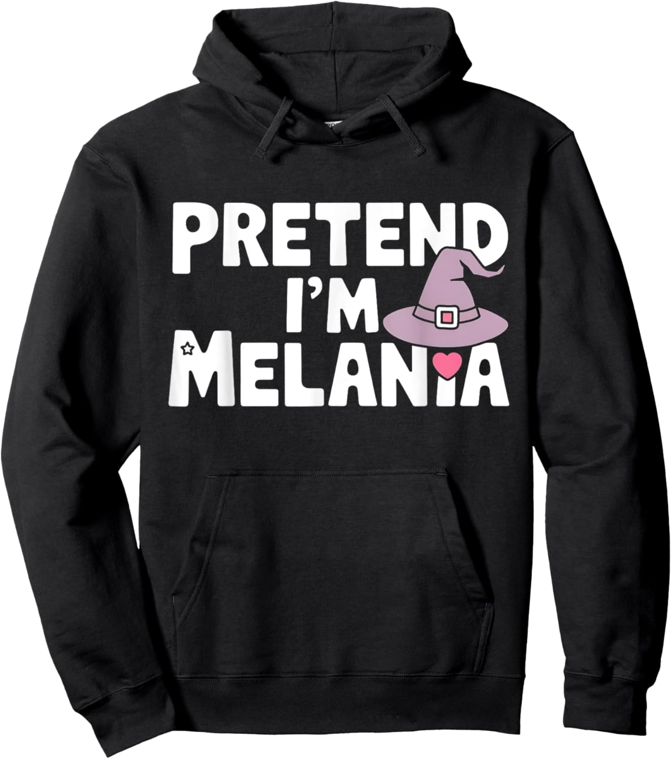 Pretend I'm Melania Easy Halloween Costume Trump 2024 Hoodie - Hoodie | Black