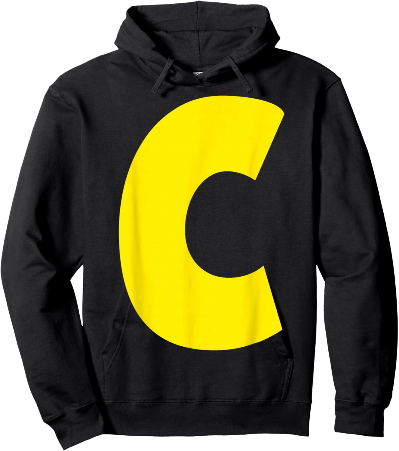 "C" Letter Chipmunk Group Matching Funny Halloween Letter C Hoodie - Hoodie | Black