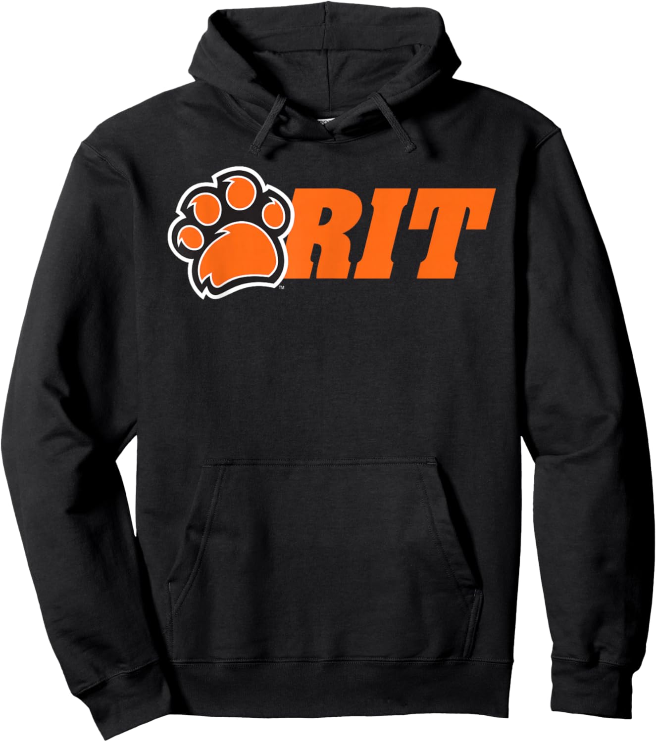 Rochester Institute of Technology -- Steve State RIT Paw Logo Hoodie - Hoodie | Black