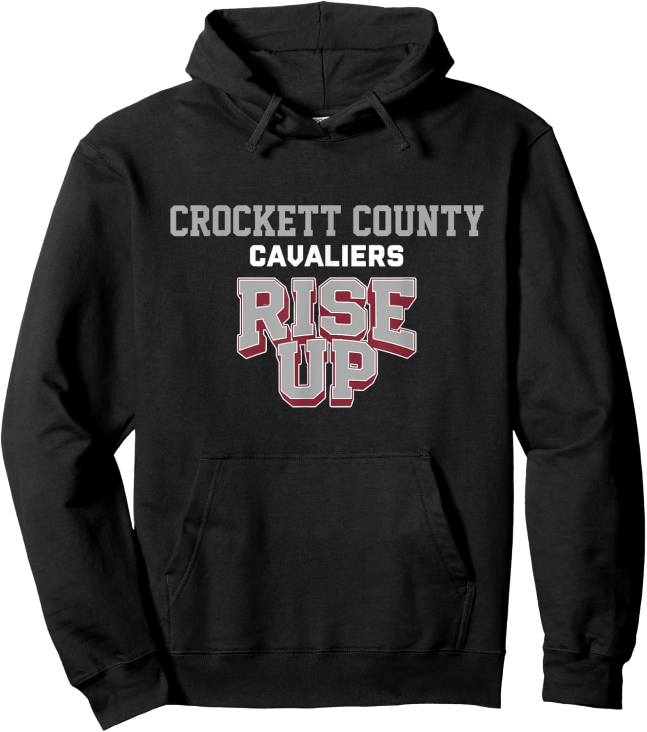Crockett County Cavaliers Rise Up HS Hoodie - Hoodie | Black