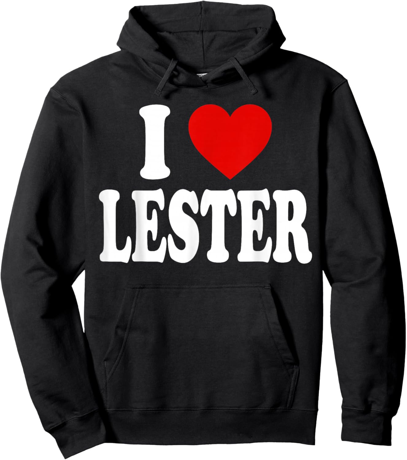 I Heart Love Lester Hoodie - Hoodie | Black