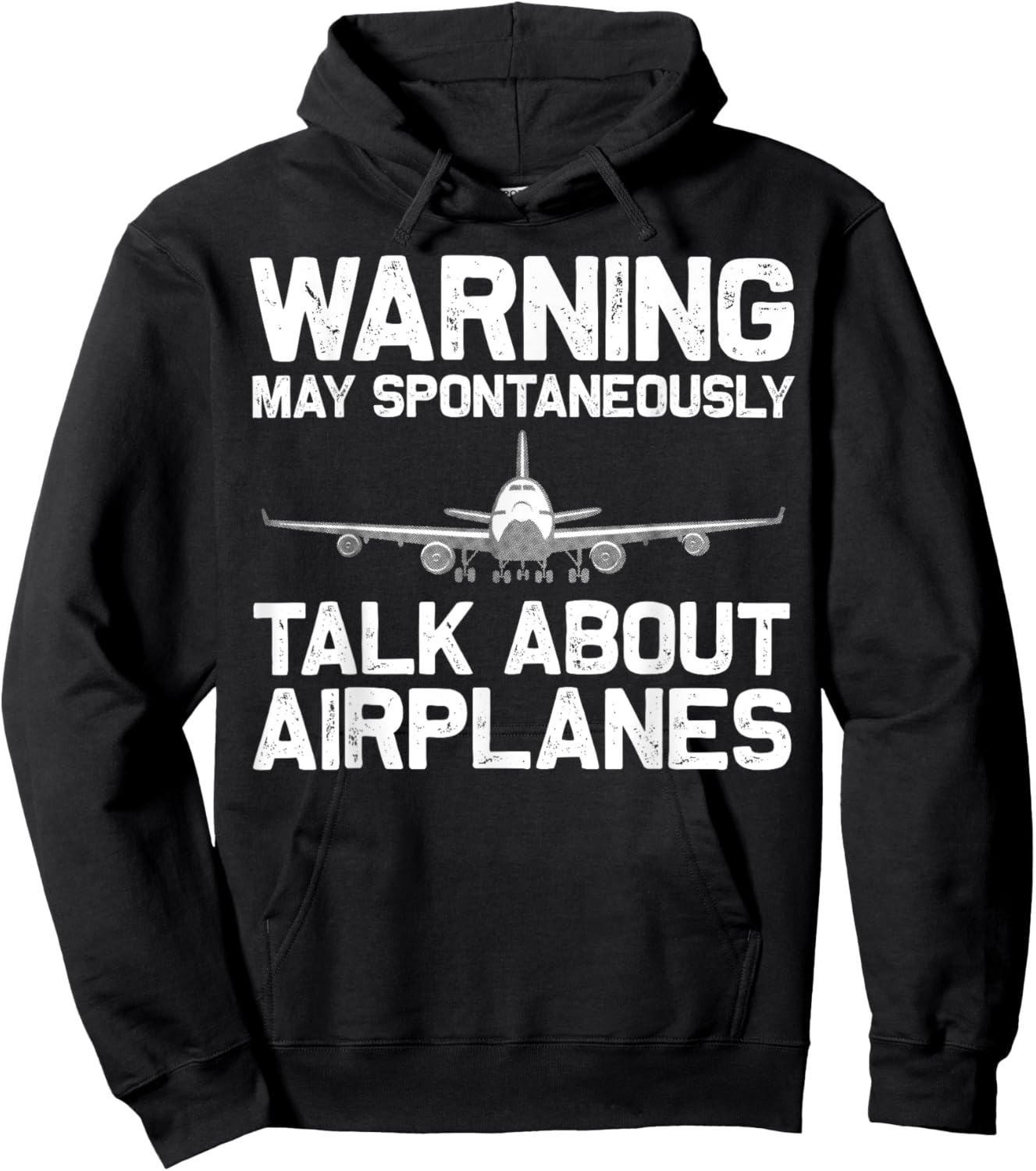 Funny Airplane Novelty Women Plane Aviation Pilot Hoodie - Hoodie | Black