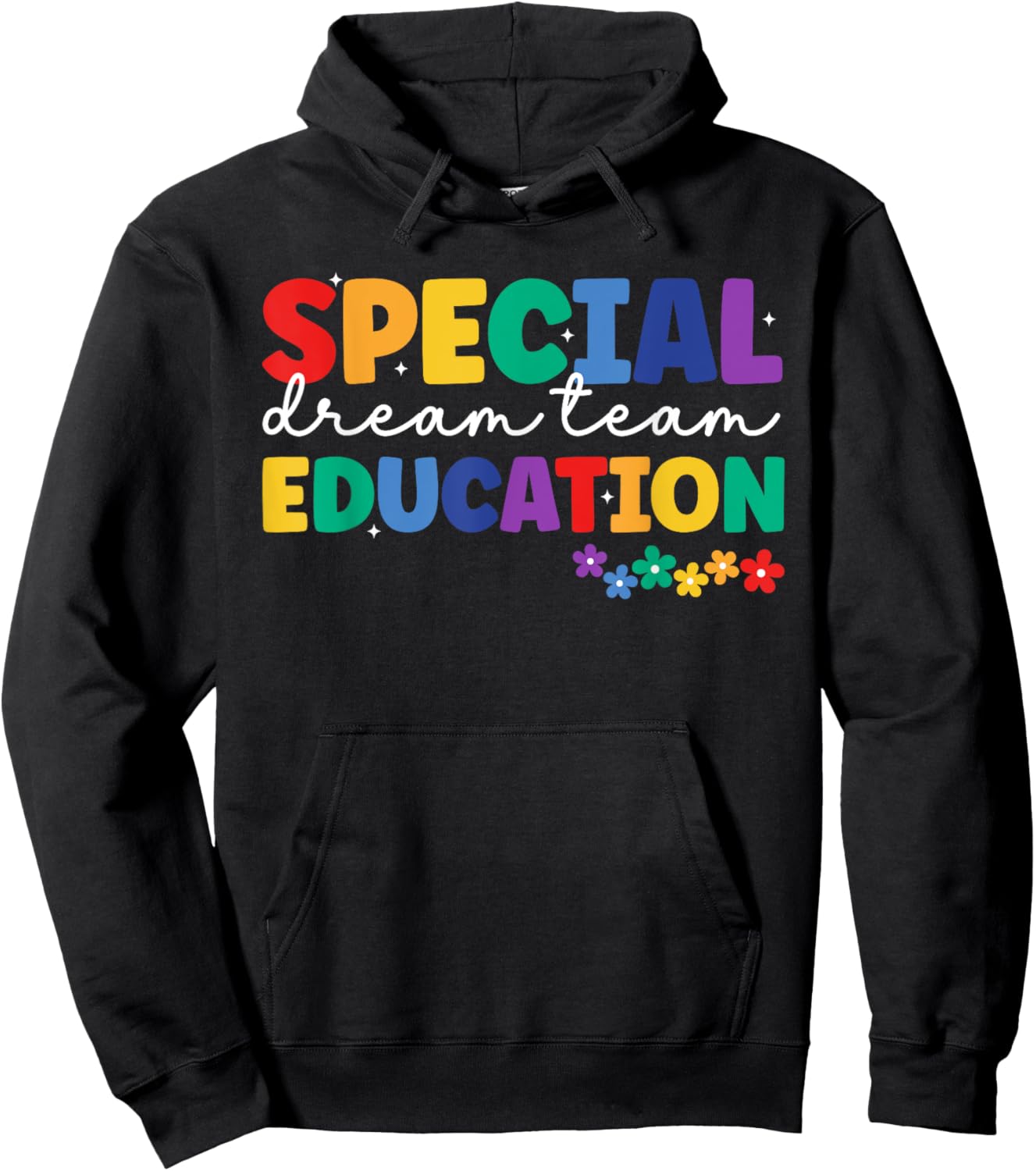 Special Education Squad Retro Dream Team SPED Teacher Hoodie - Hoodie | Black