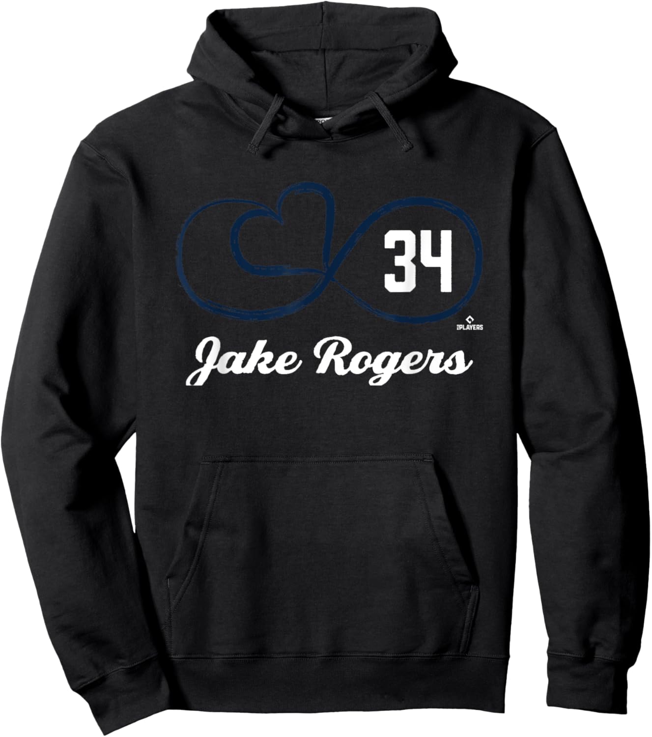 Infinity Love Jake Rogers Detroit Baseball MLBPA Hoodie - Hoodie | Black