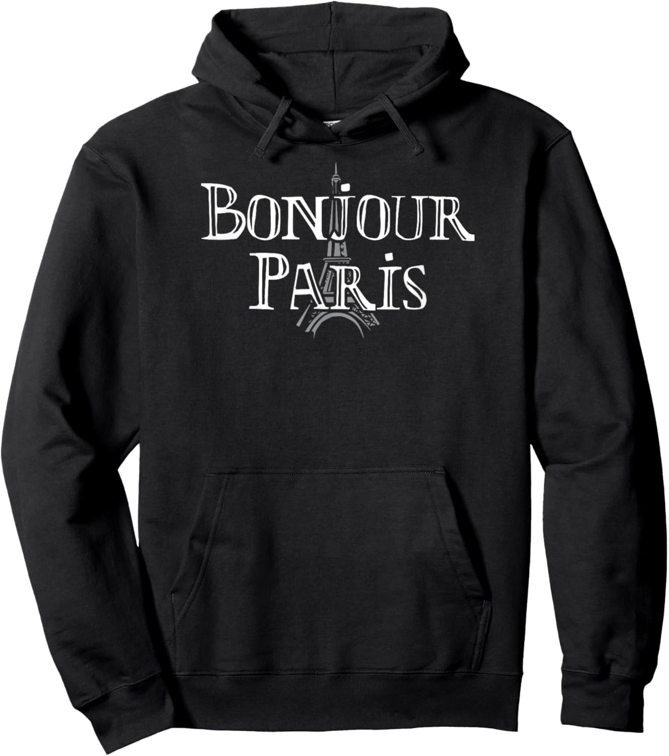 Bonjour Paris Hoodie - Hoodie | Black