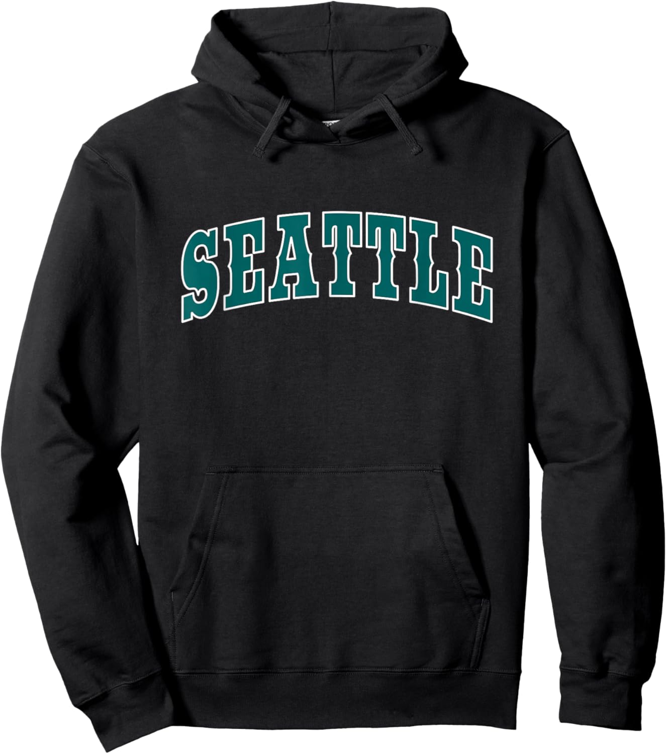 SEATTLE - Throwback Design - Classic Hoodie - Hoodie | Black
