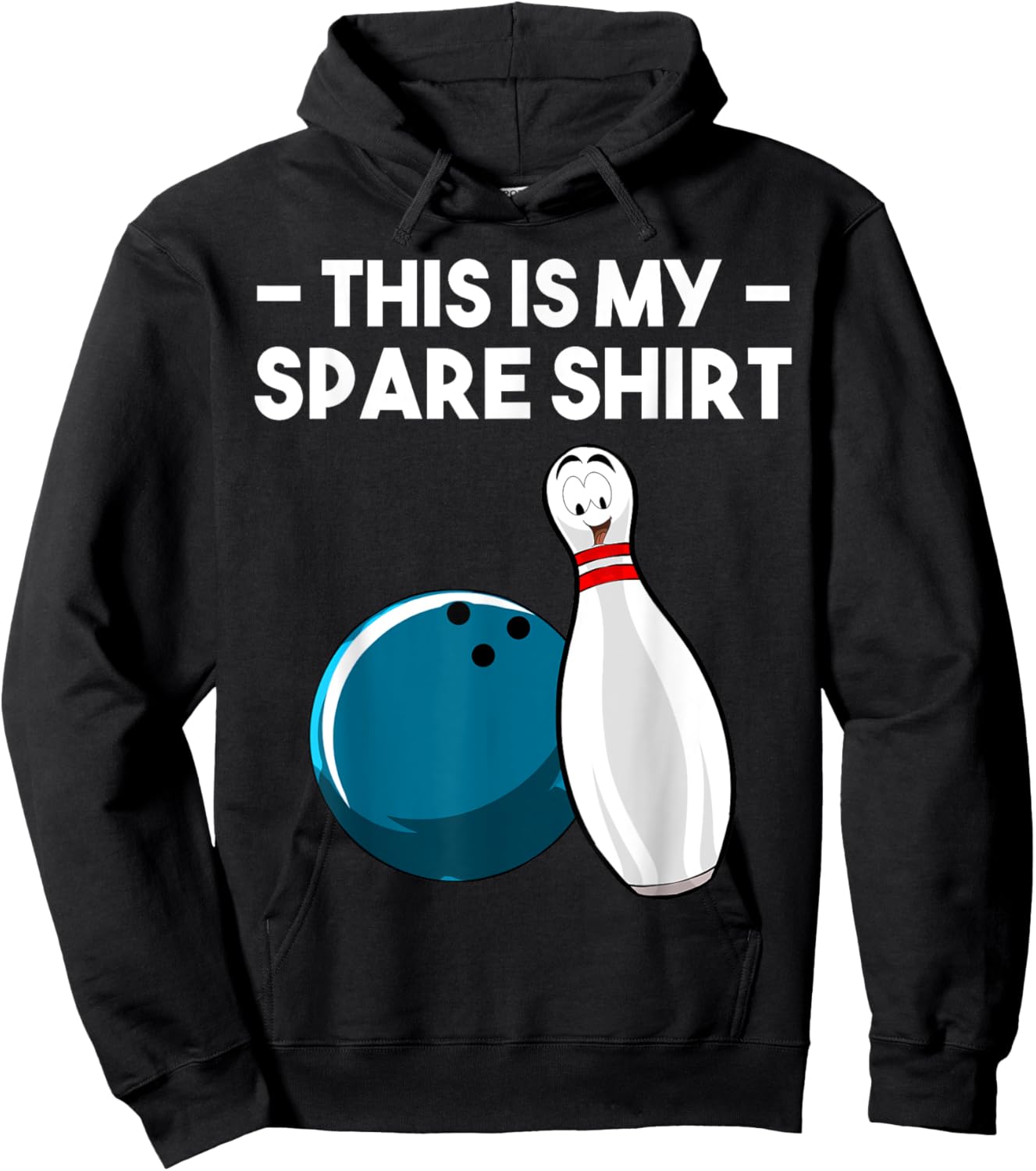 Cool Bowling Novelty Women Bowling Team Gag Bowler Hoodie - Hoodie | Black