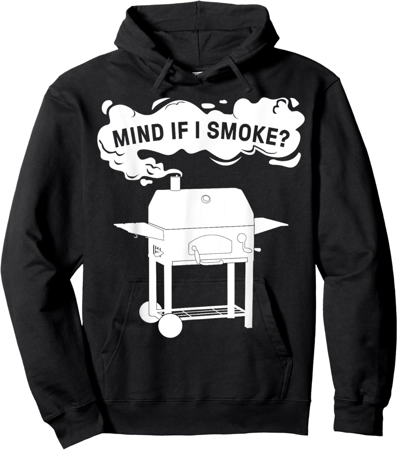 Funny BBQ Art Women Grilling Meat Smoking Barbecue Hoodie - Hoodie | Black