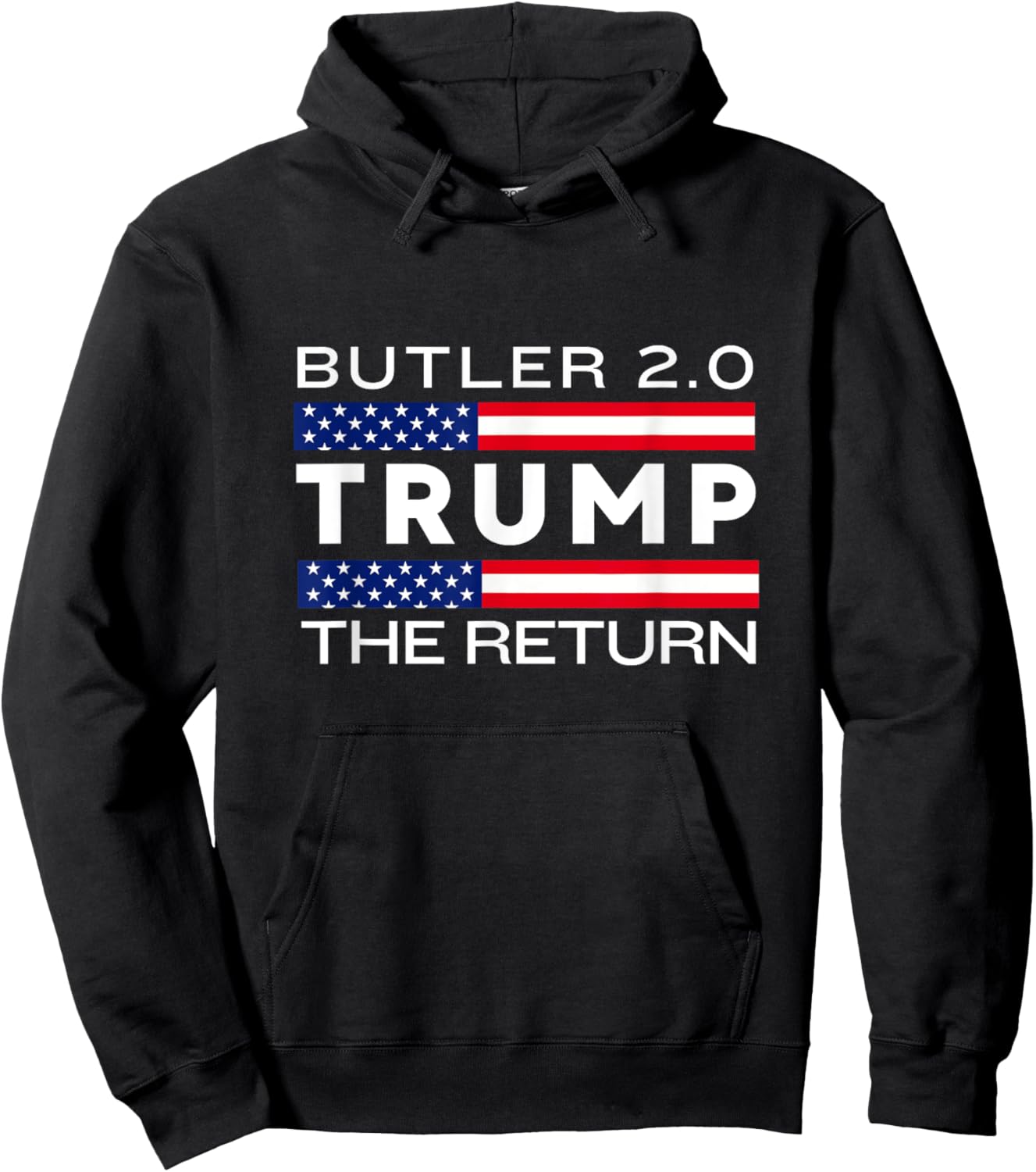 Trump Returns Butler Rally Fight Trump Elon Butler Rally 2.0 Hoodie - Hoodie | Black