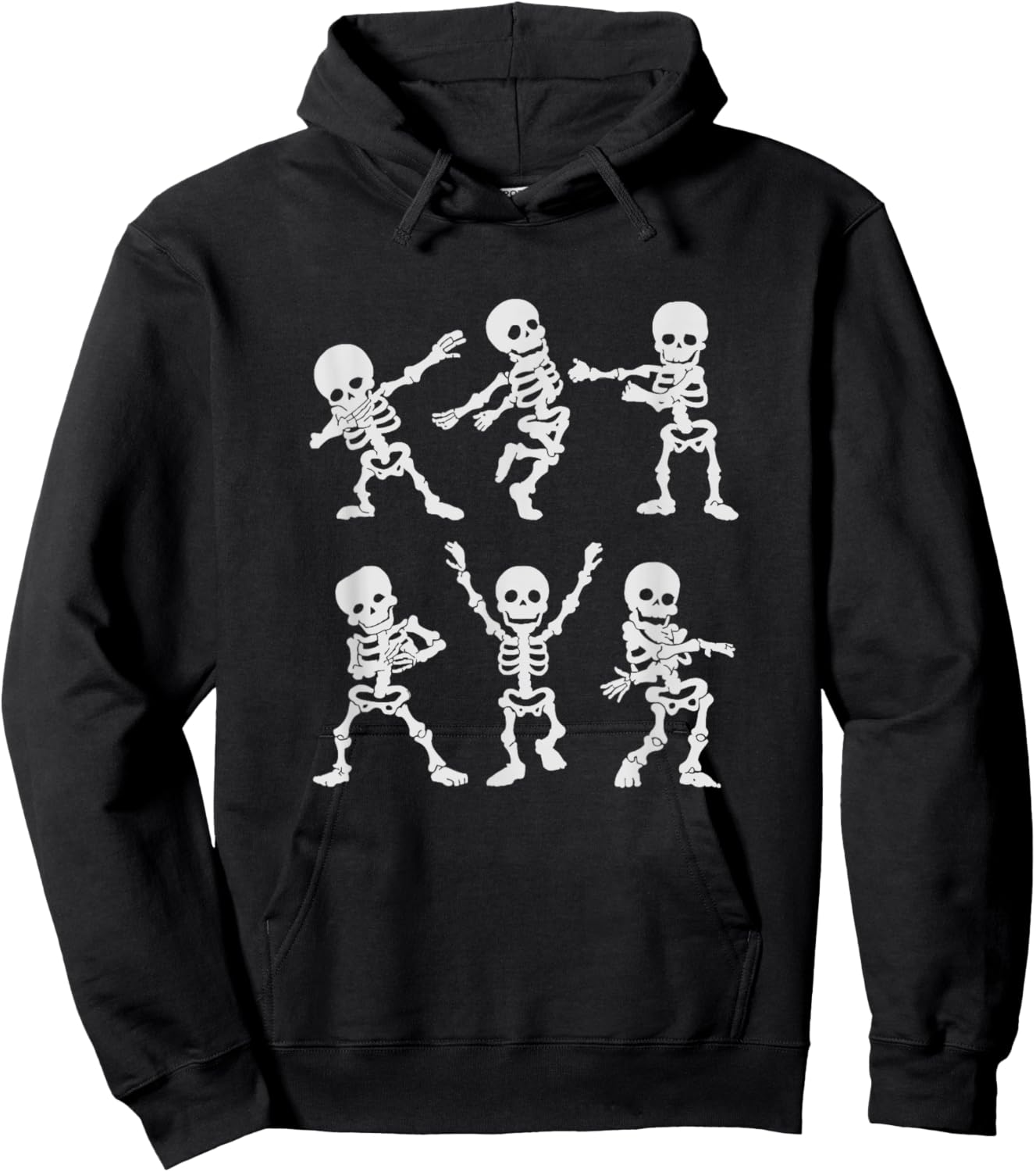 Dancing Skeletons Halloween Kids Costume Party Hoodie - Hoodie | Black