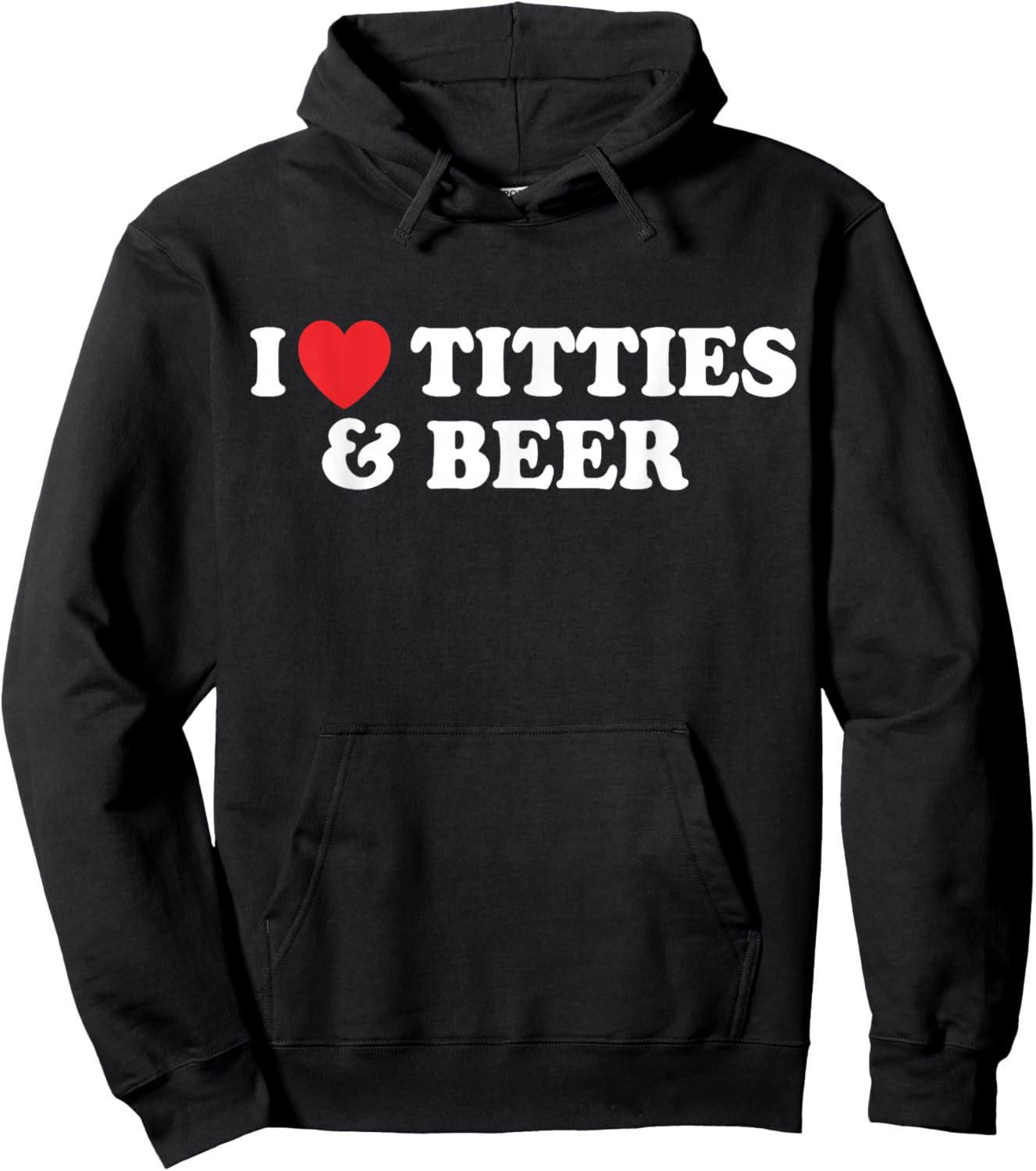 I Love Tittles And Beer Funny Beer Drinking Lovers Men's Hoodie - Hoodie | Black