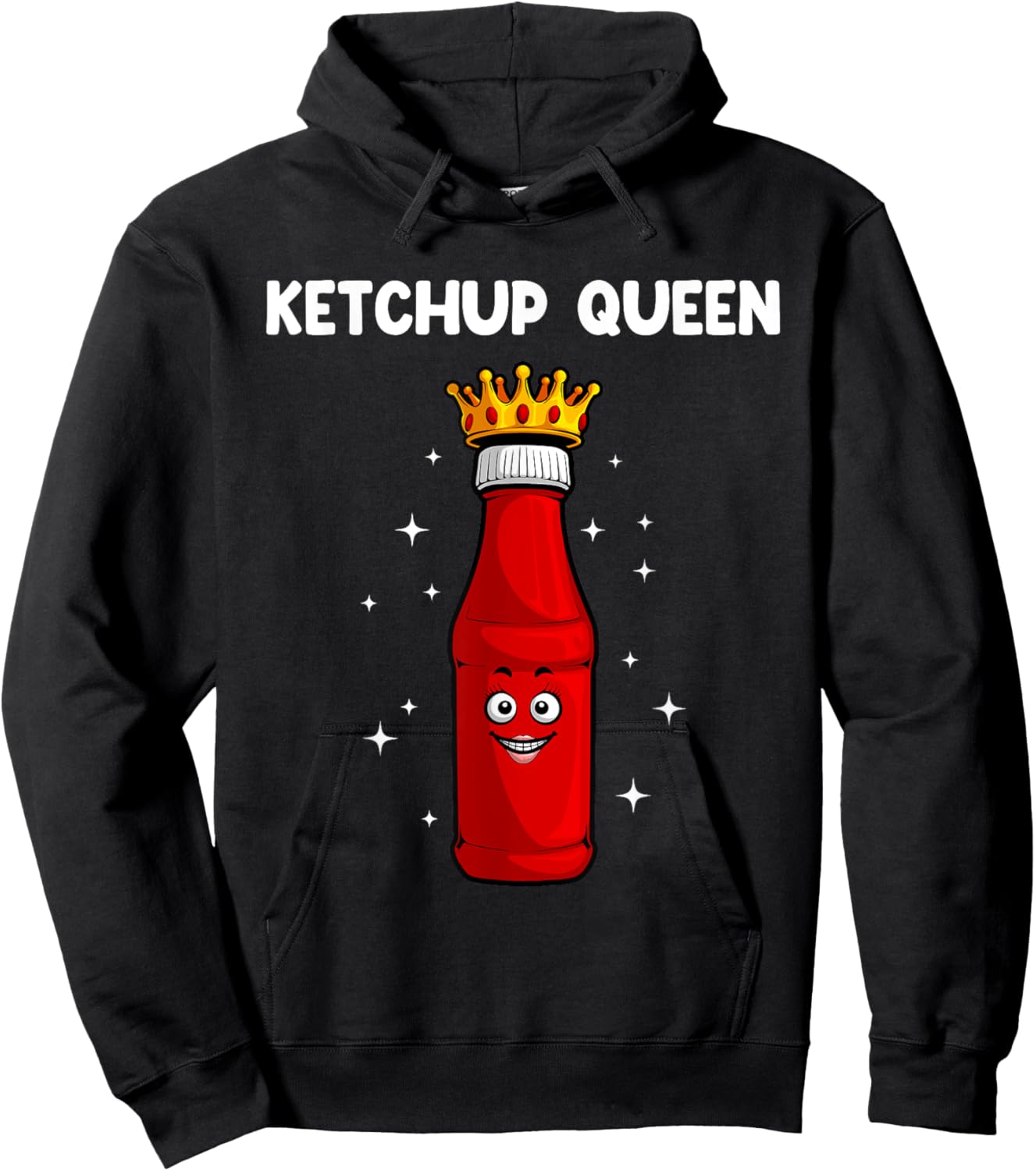 Cool Ketchup Queen Art Girls Tomato Ketchup Lover Hoodie - Hoodie | Black