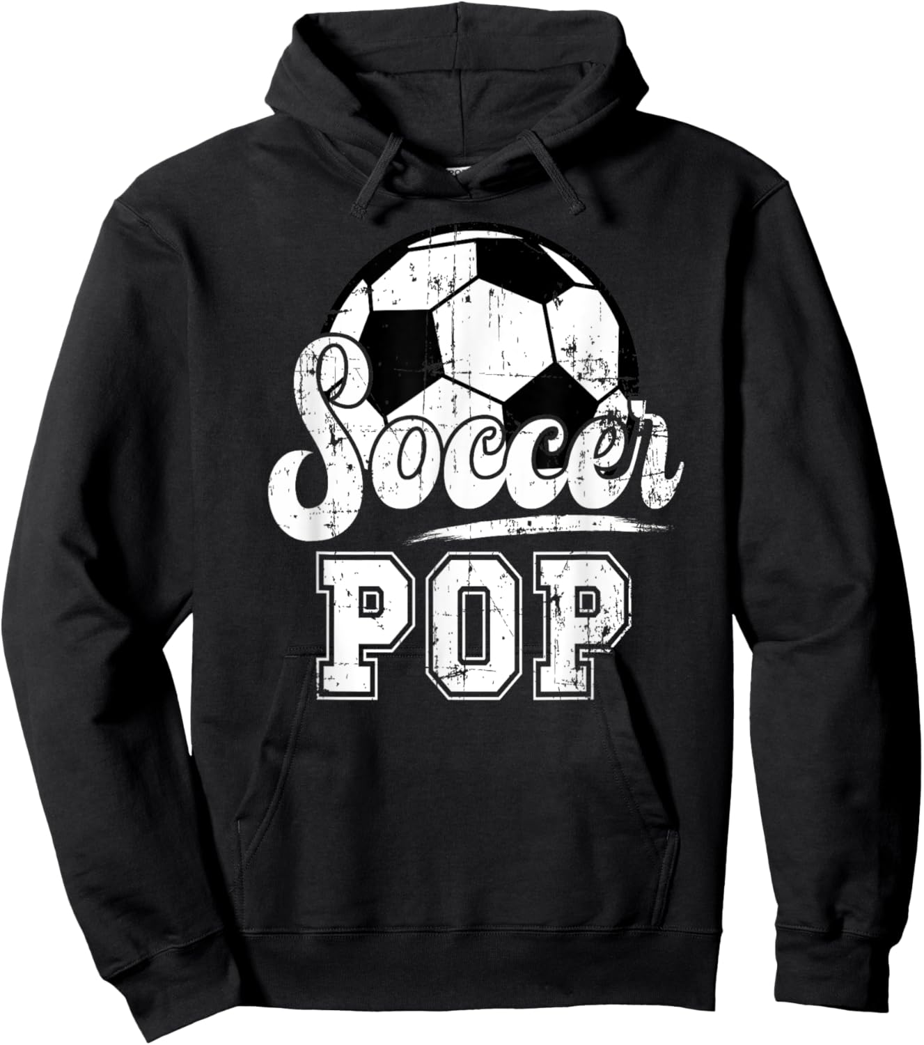 Soccer Pop Grandpa Pop Of A Soccer Player Pop Hoodie - Hoodie | Black