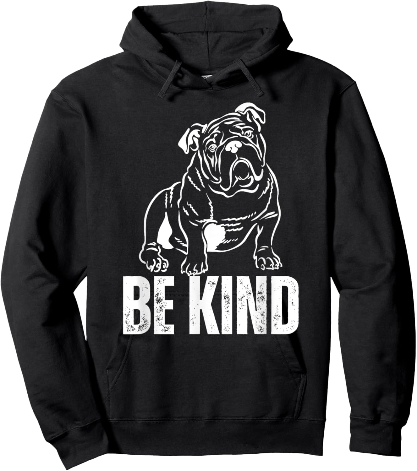 Be Kind English Bulldog Hoodie - Hoodie | Black