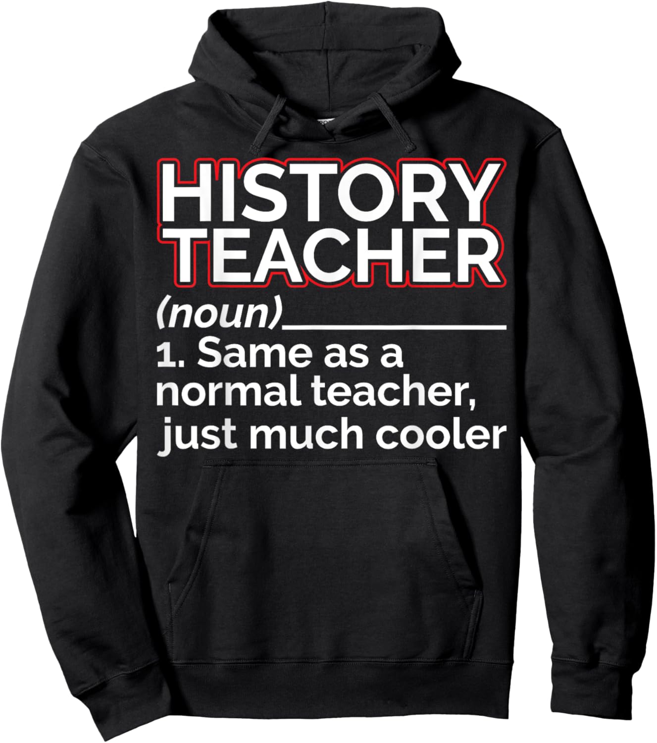 History Teacher Noun Teaching History Educator Historian Hoodie - Hoodie | Black