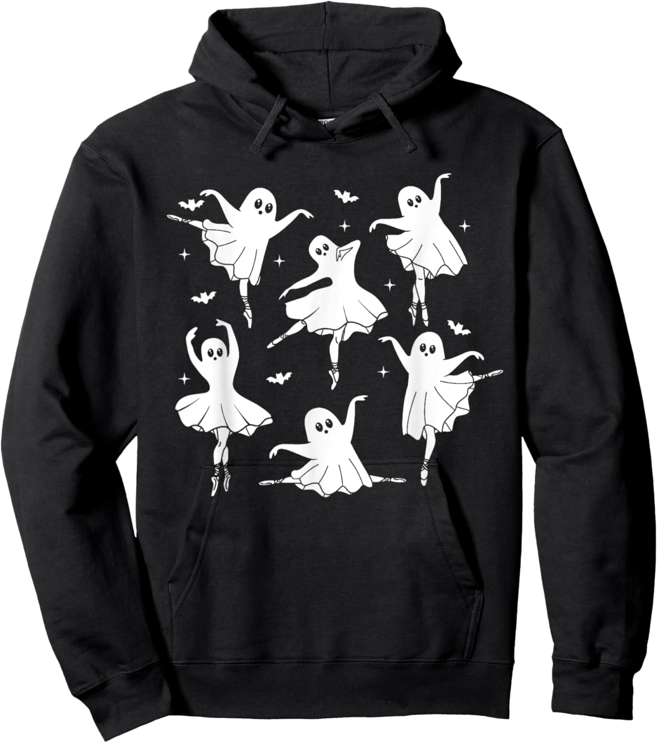 Funny Halloween Ghost Shirt For Dance Teacher Ballet Dancer Hoodie - Hoodie | Black
