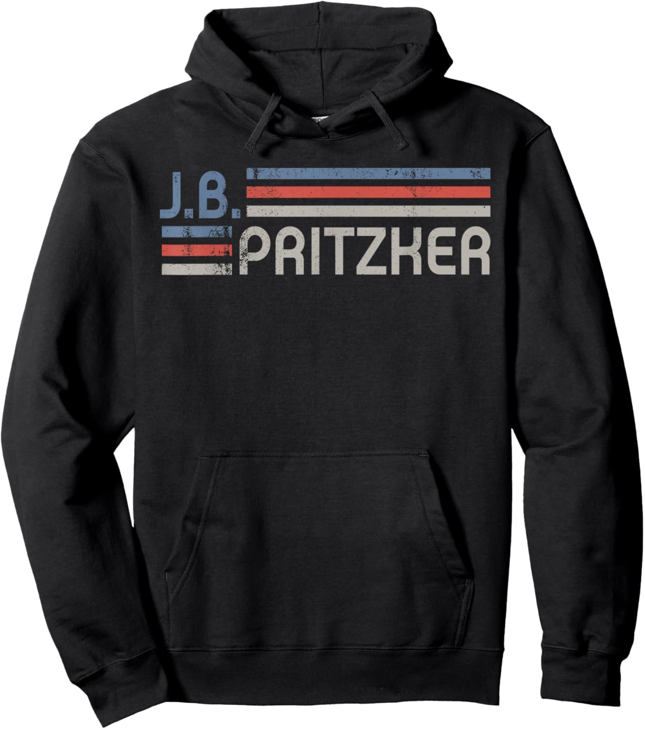 Vintage J.B.Pritzker 2028, J.B Pritzker For President 2028 Hoodie - Hoodie | Black