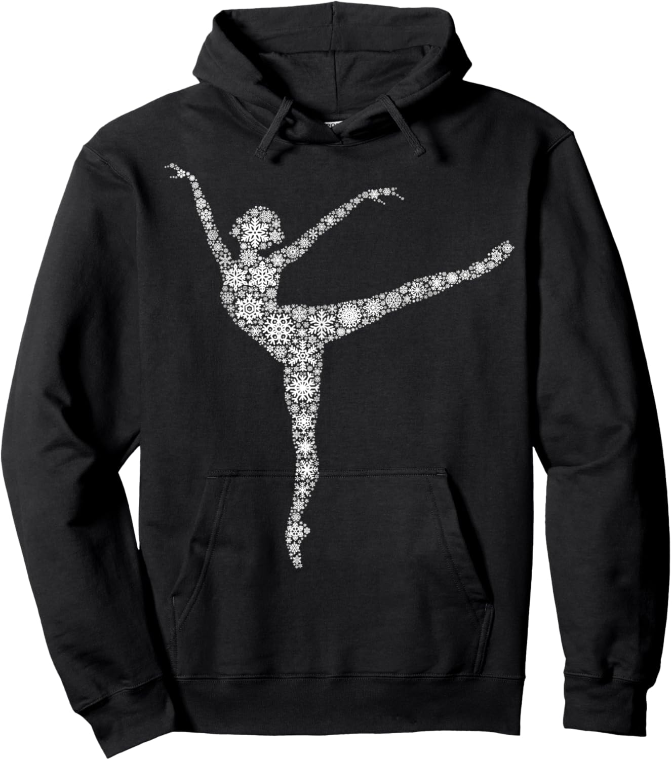 Snowflake Dancer Merry Christmas - Ballet Dance Ballerina Hoodie - Hoodie | Black