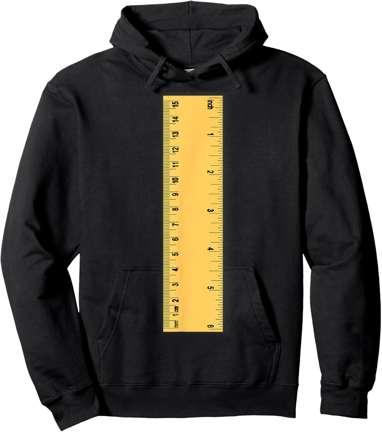Ruler Glue Bottle Funny School Supply Halloween Costume Idea Hoodie - Hoodie | Black