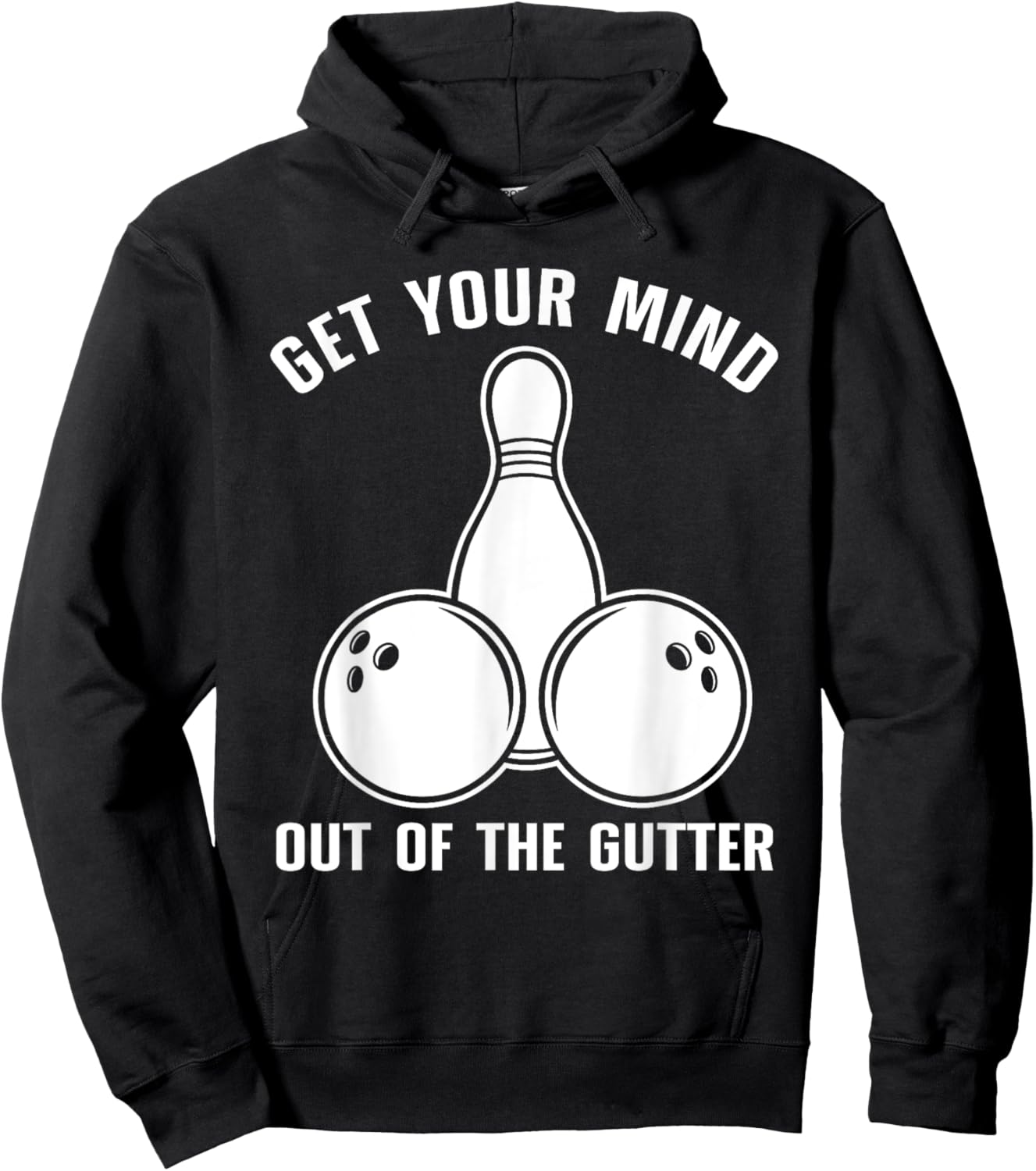 Funny Bowling Design Women Kids Bowling Lover Bowler Hoodie - Hoodie | Black