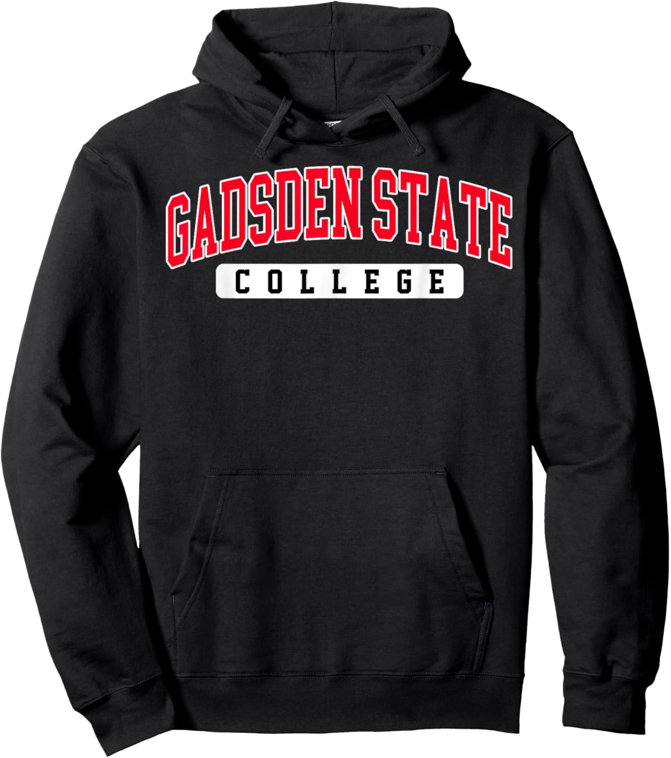 Gadsden State Community College Arch Vintage Sports Design Hoodie - Hoodie | Black