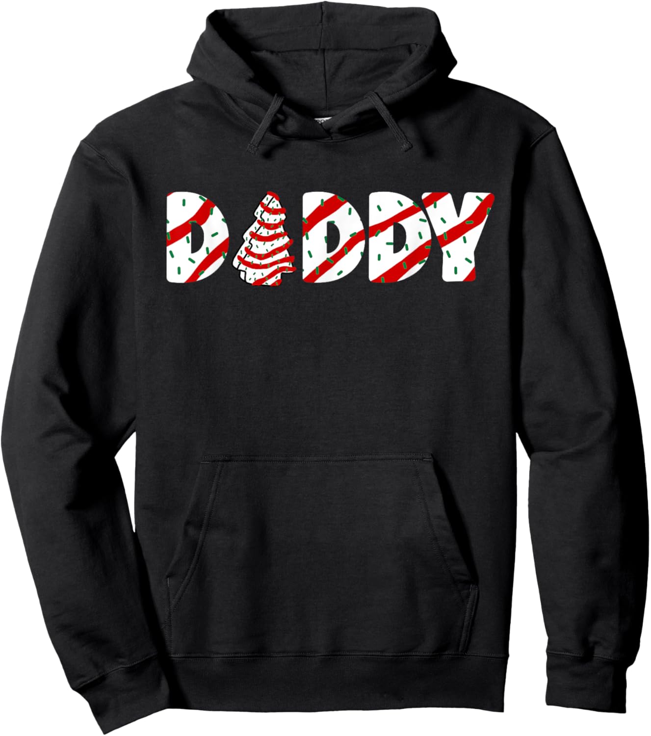 Christmas Tree Cake Matching Family by LazyPanda Black Small Christmas Pajama Party Hoodie - Hoodie | Black