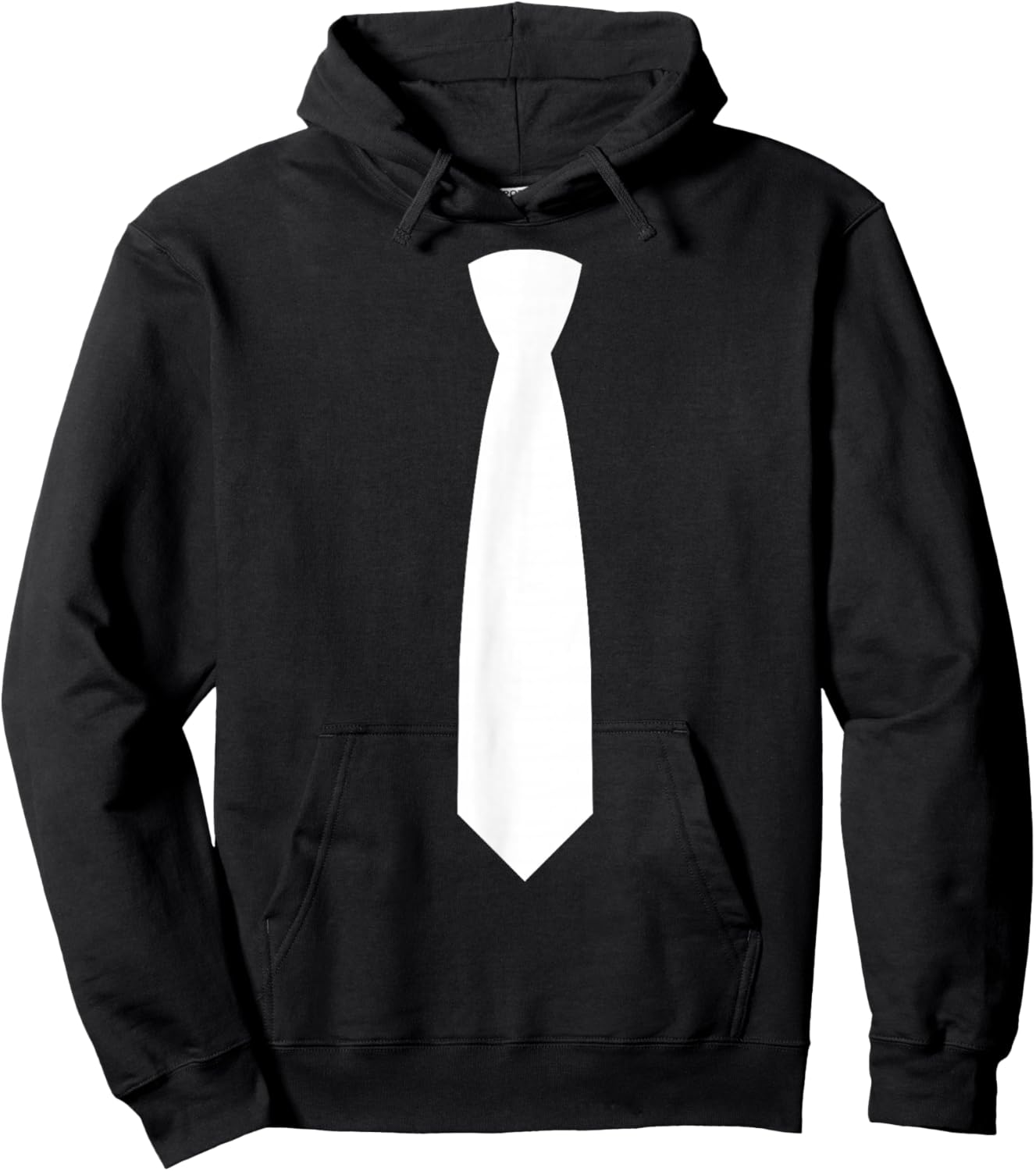 Tie On It Business Dress Code Elegant Costume Fun White Tie Hoodie - Hoodie | Black