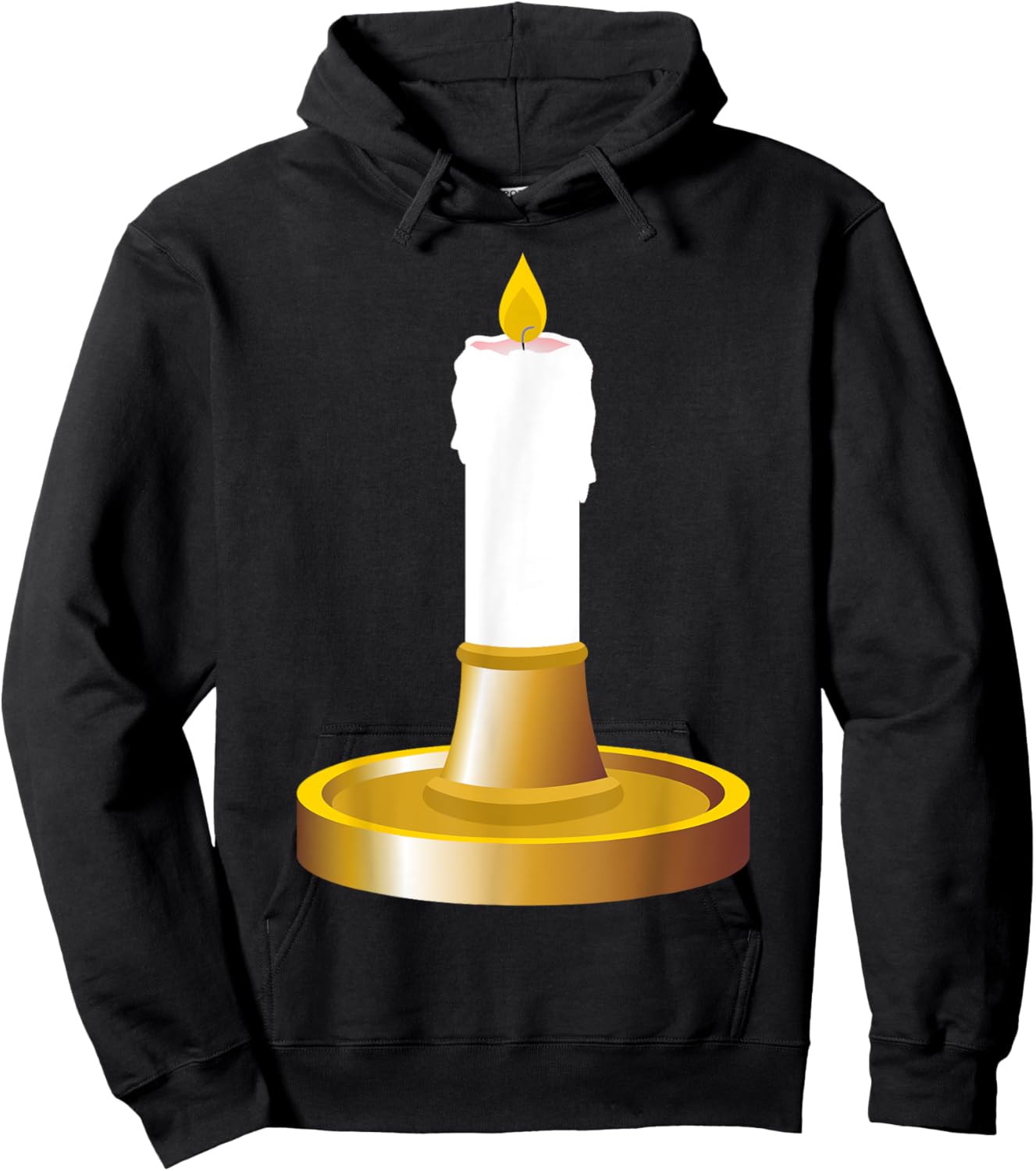 Candlestick Costume Men Women Kids Black Cartoon Cosplay Halloween Hoodie - Hoodie | Black