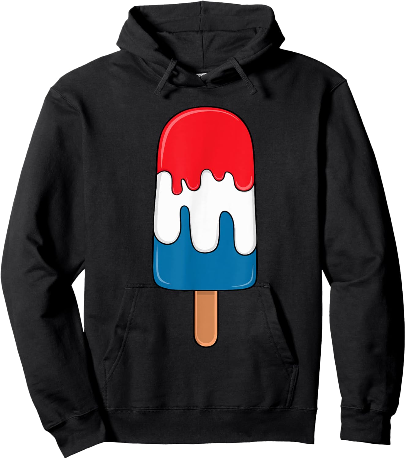 Popsicle Funny Summer Snacks Gelato Ice Popsicle Lovers Hoodie - Hoodie | Black