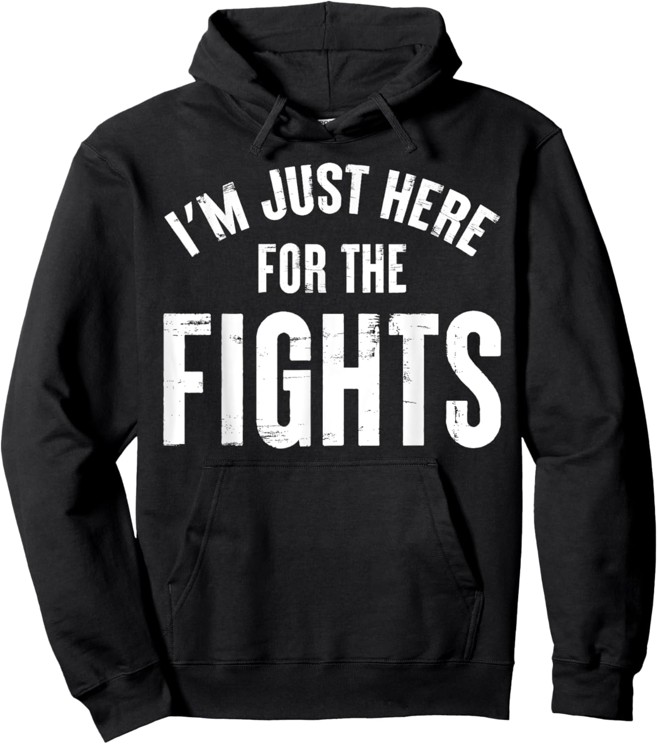 Hockey - I'm Just Here For The Fights Hoodie - Hoodie | Black