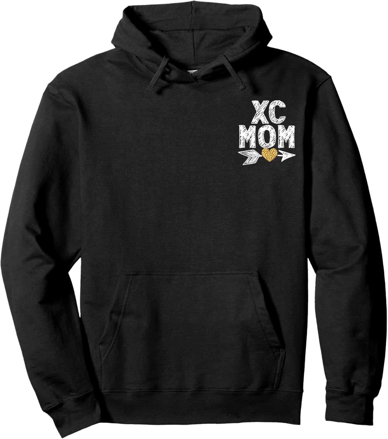 XC Mom Cross Country Runner Long Distance Running Mother Hoodie - Hoodie | Black