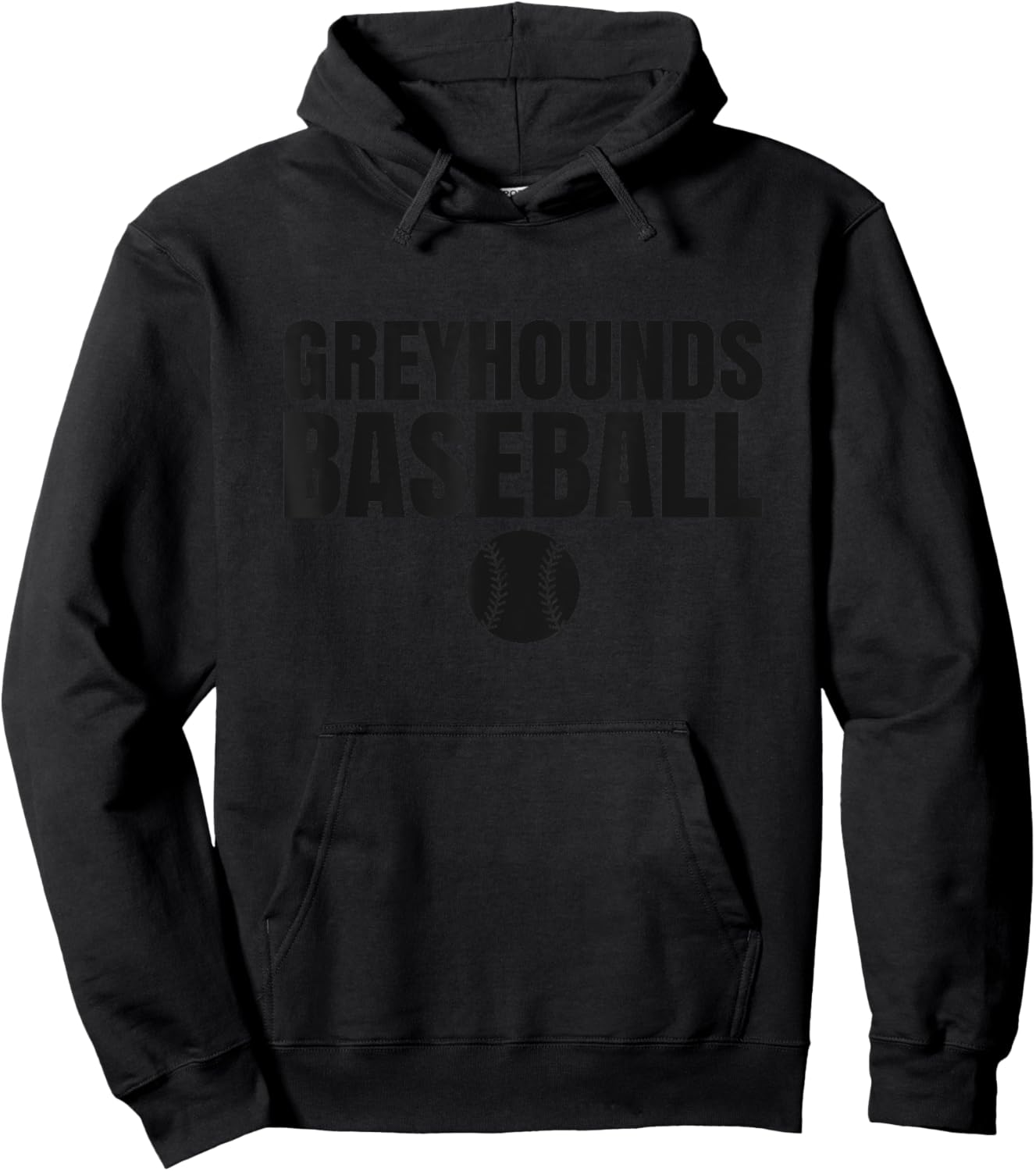 Paris Greyhounds Baseball Hoodie - Hoodie | Black