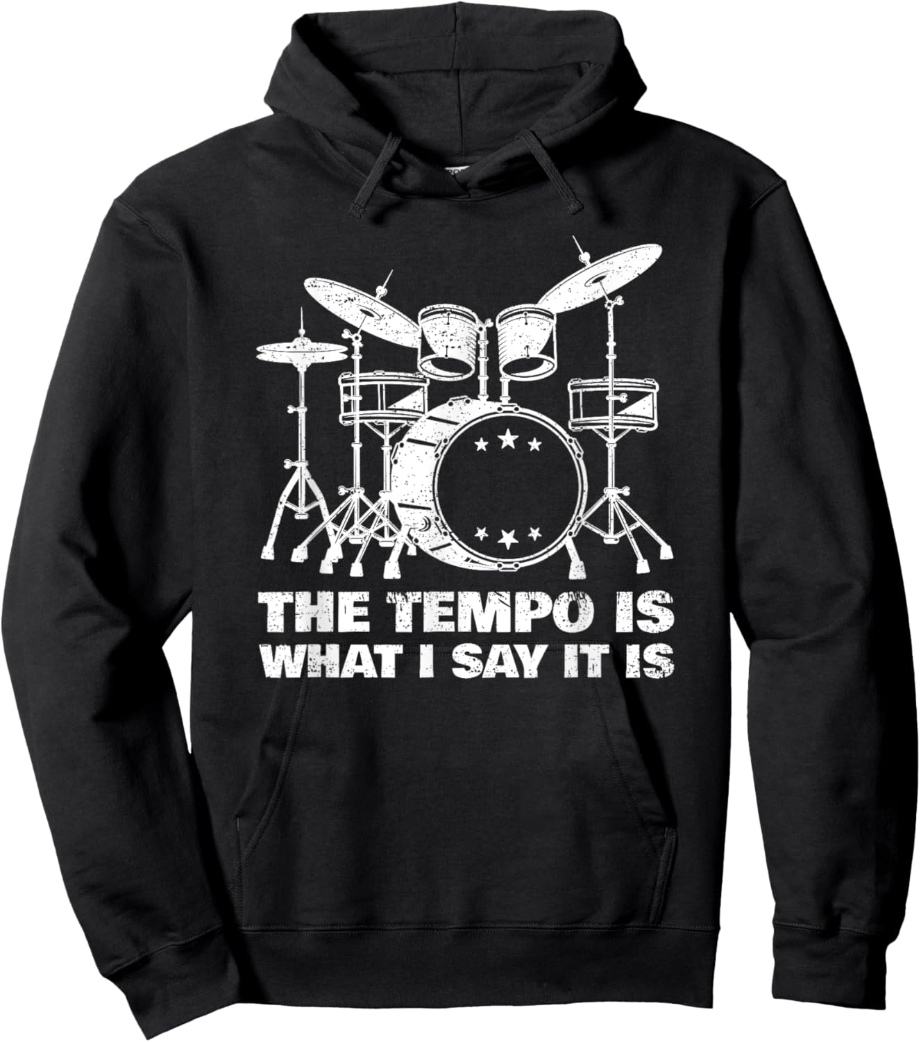 Funny Drumming Art Women Drumline Drum Set Drummer Hoodie - Hoodie | Black
