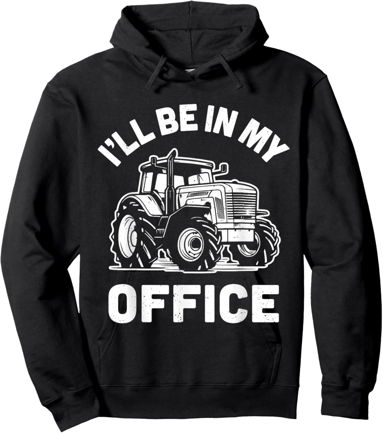 I'll Be In My Office Farmer Farming Retro Tractor Hoodie - Hoodie | Black