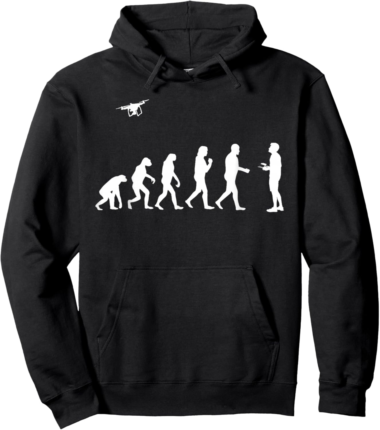 Drone Pilot Art Women Drone Enthusiast Drone Lover Hoodie - Hoodie | Black
