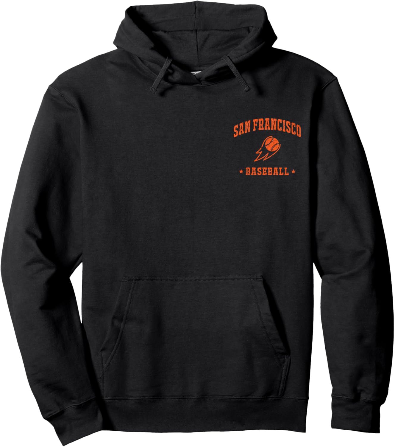 San Francisco Baseball Vintage Gameday Retro Baseball Lover Hoodie - Hoodie | Black