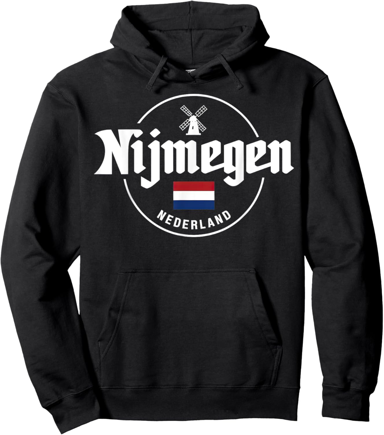 Nijmegen Nederland Windmill Pride Netherlands City Hoodie - Hoodie | Black
