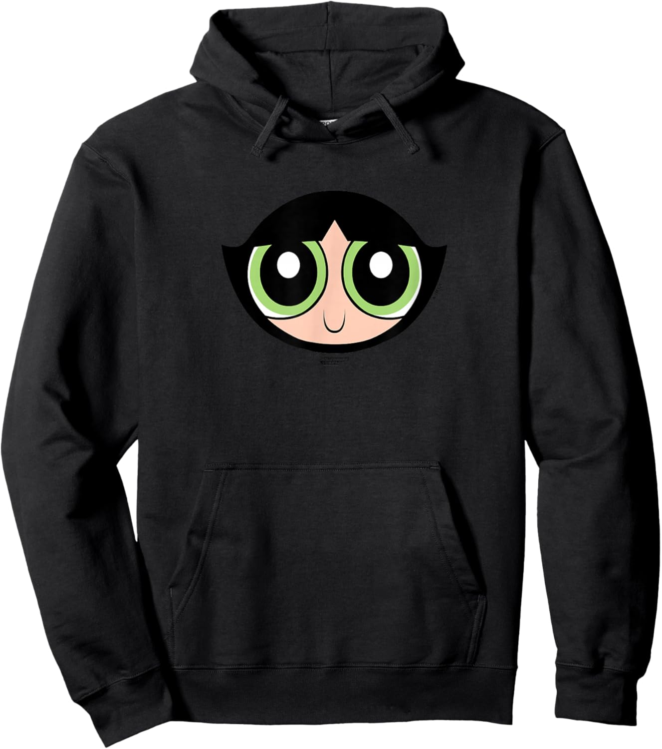 The Powerpuff Girls Buttercup Face Hoodie - Hoodie | Black