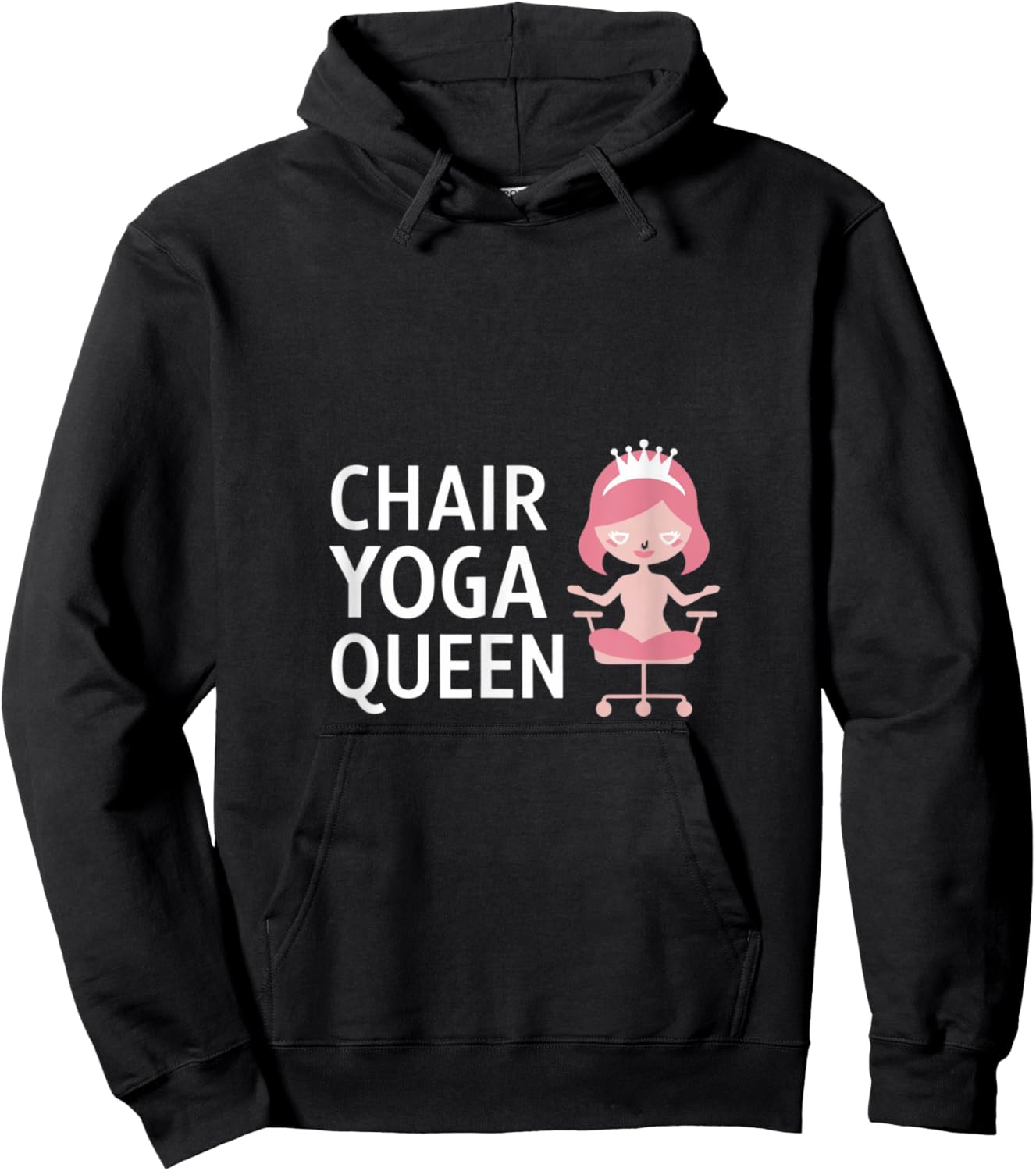 Chair Yoga Queen I Love Chair Yoga Hoodie - Hoodie | Black