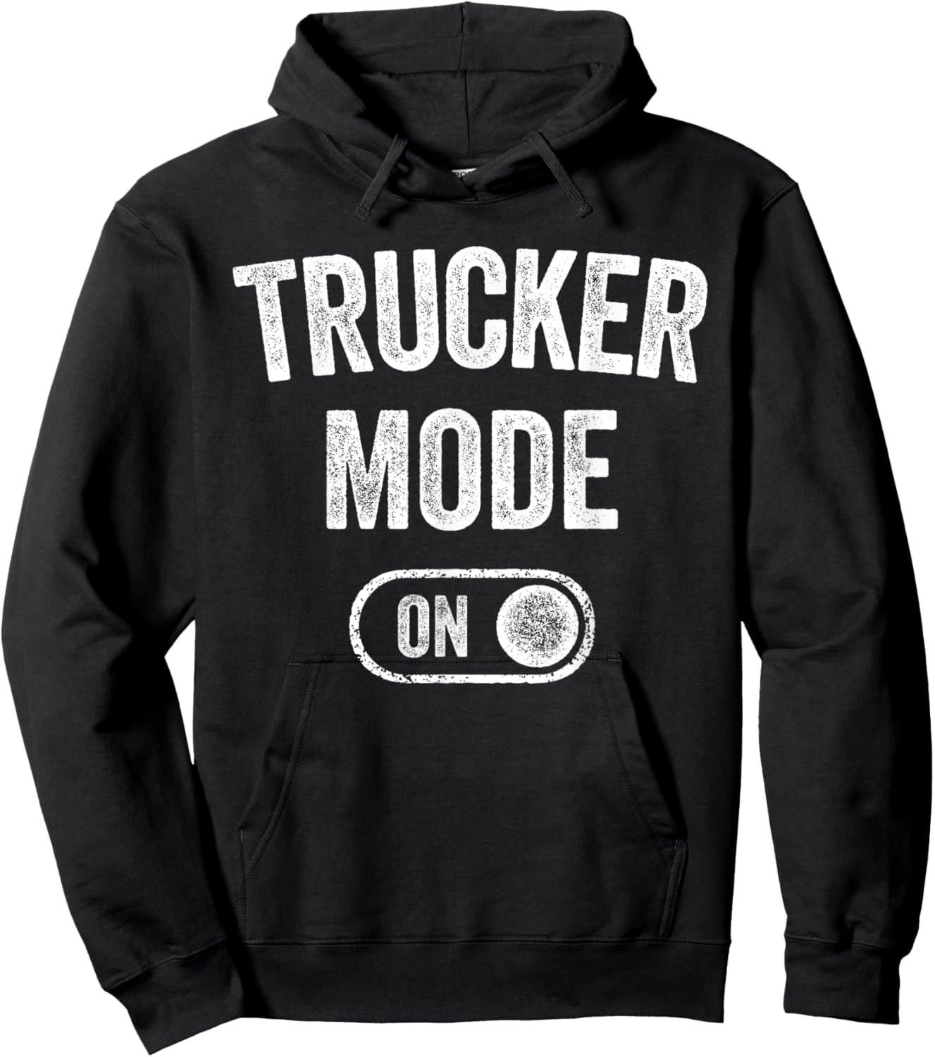 Trucker Mode On Funny Truck Driver Gift Logistics Manager Hoodie - Hoodie | Black