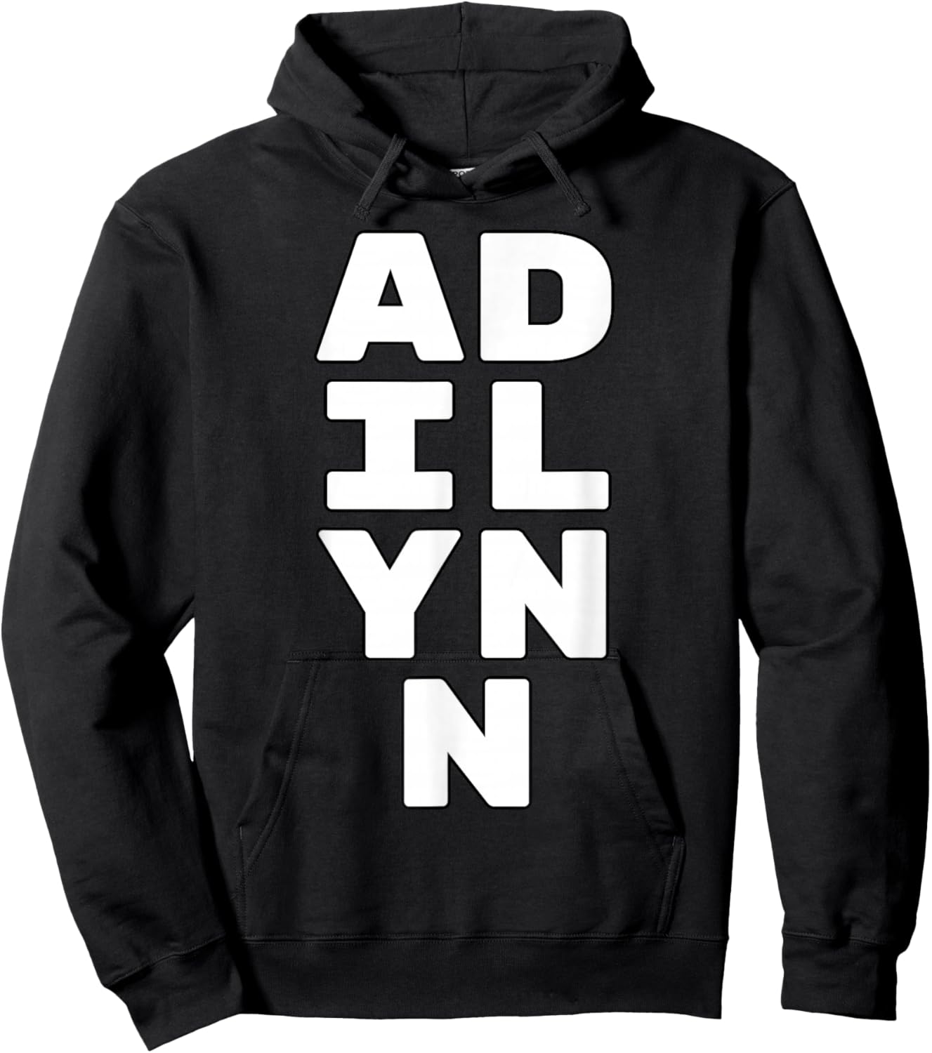 ADILYNN Personalized Retro Girls Custom ADILYNN Name Hoodie - Hoodie | Black
